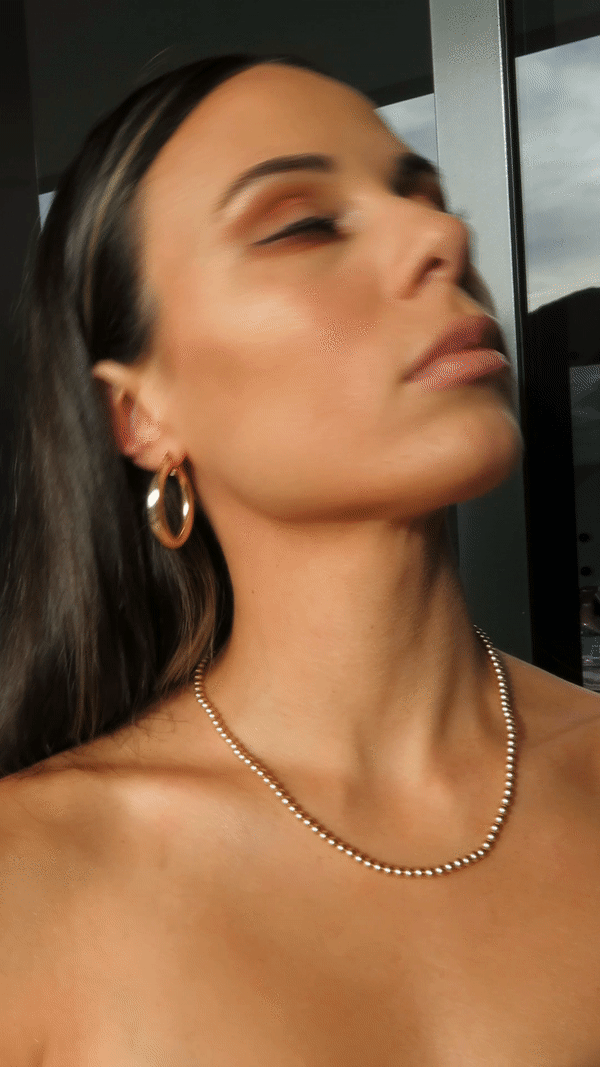 14K Yellow Gold Filled Beaded Necklace for Women - Elegant Layered Jewelry for Parties, Weddings & Everyday Wear