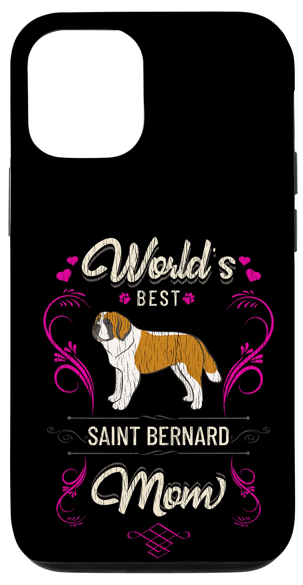 Premium iPhone 12/12 Pro Case - Saint Bernard Dog Lover Design | Durable Protection for Dog Owners | Perfect for Outdoor Adventures & Pet Lovers