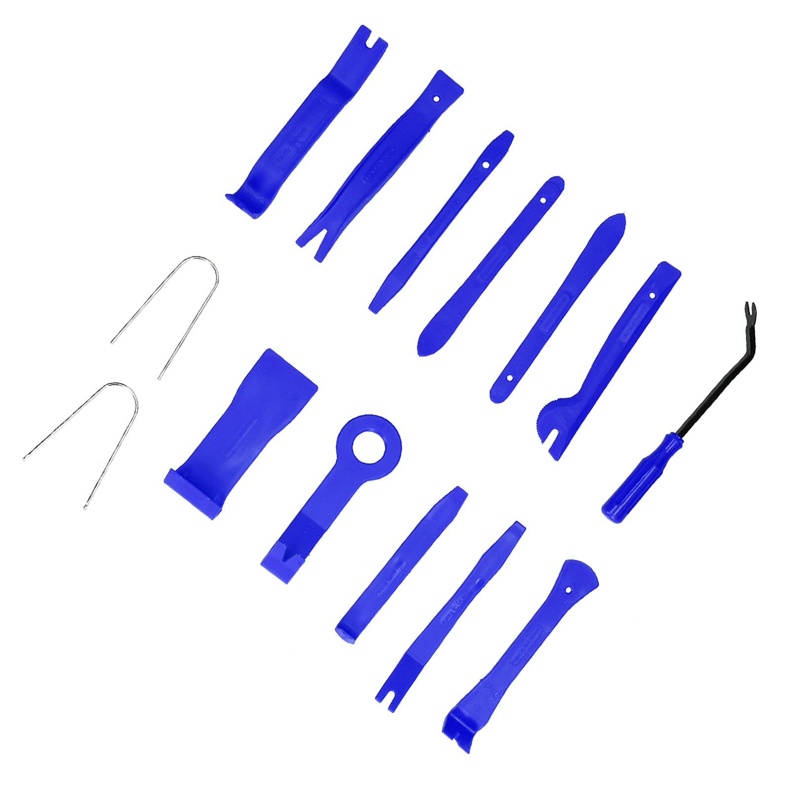 14Pcs Car Trim Removal Tool Kit - Auto Pry Tools for Audio CD, Central Control & Instrument Panel - Durable & Non-Scratch (Blue) | Perfect for Car Interior Repair, DIY Installation & Accessory Upgrades
