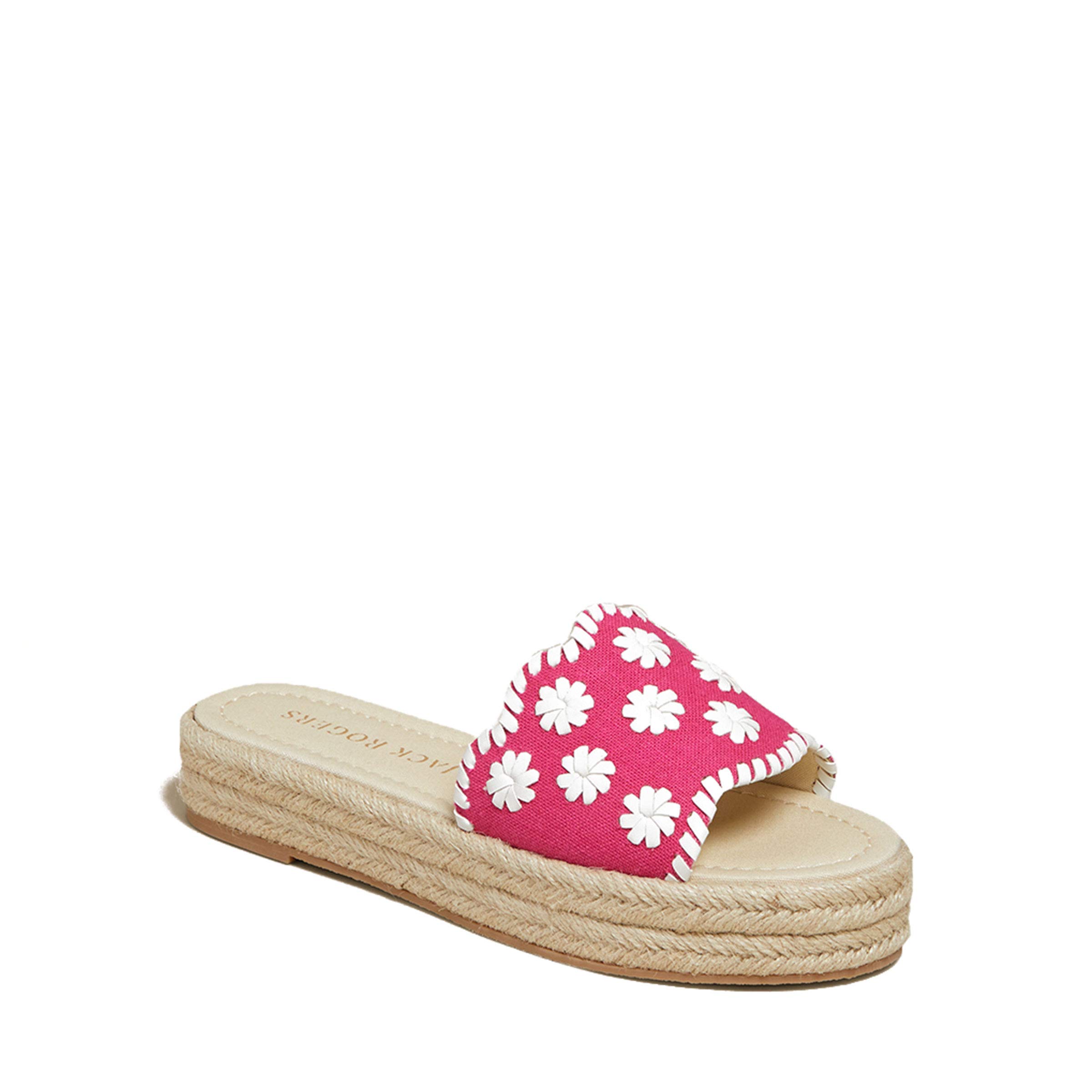 Jack Rogers Palmer Slide Espadrille Sandals - Women's Comfortable Summer Casual Shoes with Jute Sole | Perfect for Beach, Vacation & Everyday Wear