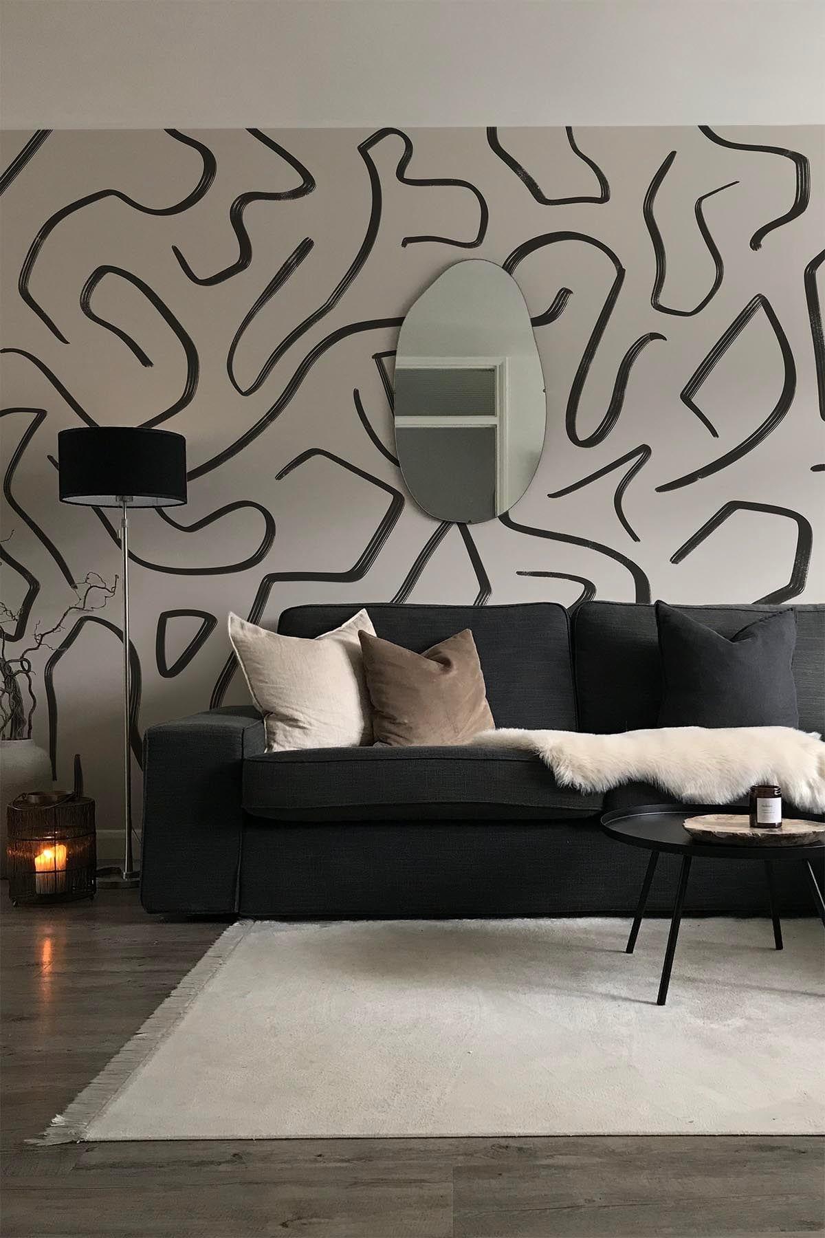 Artistic Lines Black - Modern Abstract Wall Art for Home & Office Decor | Perfect for Living Room, Bedroom & Workspace