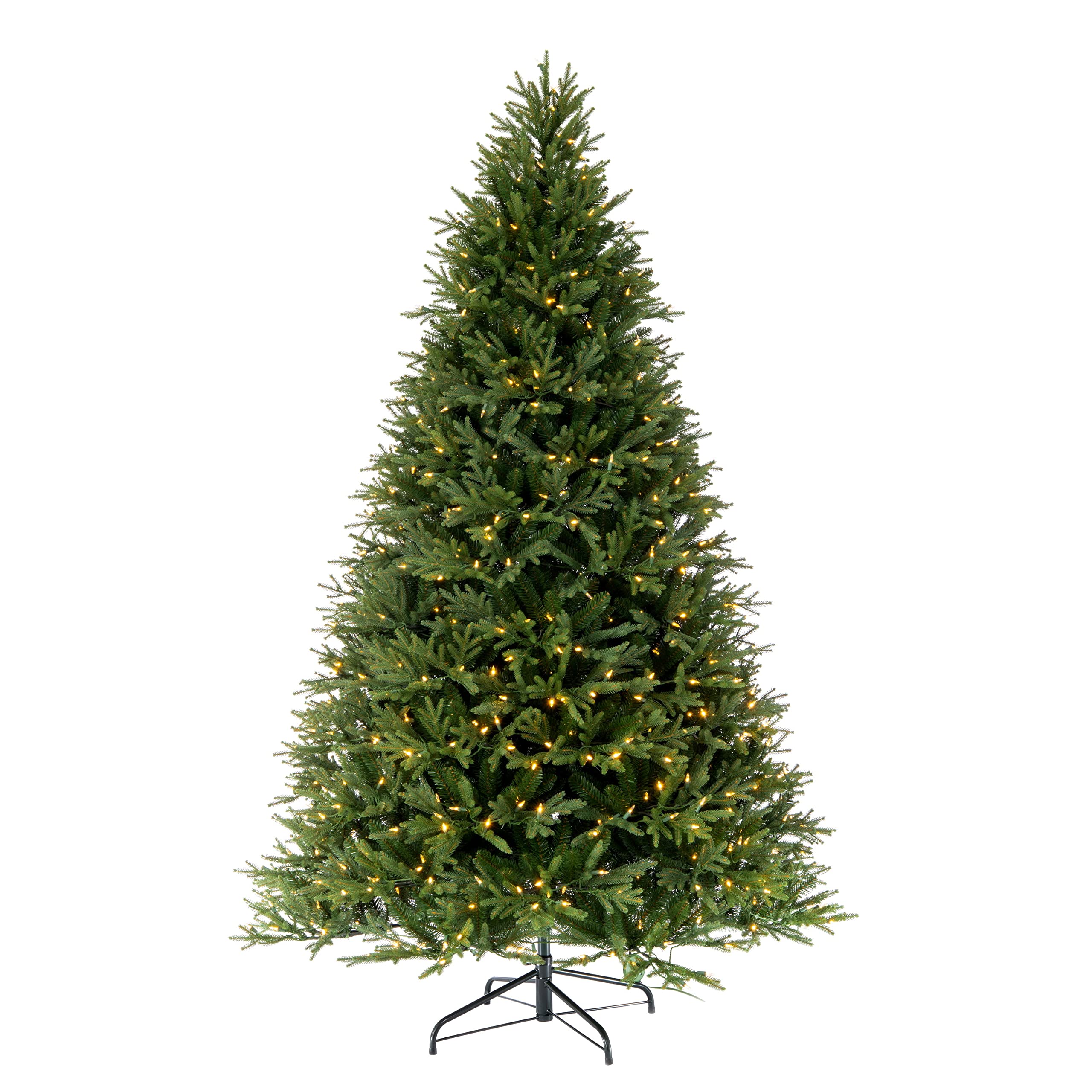 Vickerman 6.5 Foot Premium Artificial Christmas Tree with Warm White LED Lights - Realistic Fraser Fir Design for Indoor Holiday Decor - Durable & Maintenance-Free (Perfect for Living Room, Office, or Holiday Party Decoration)