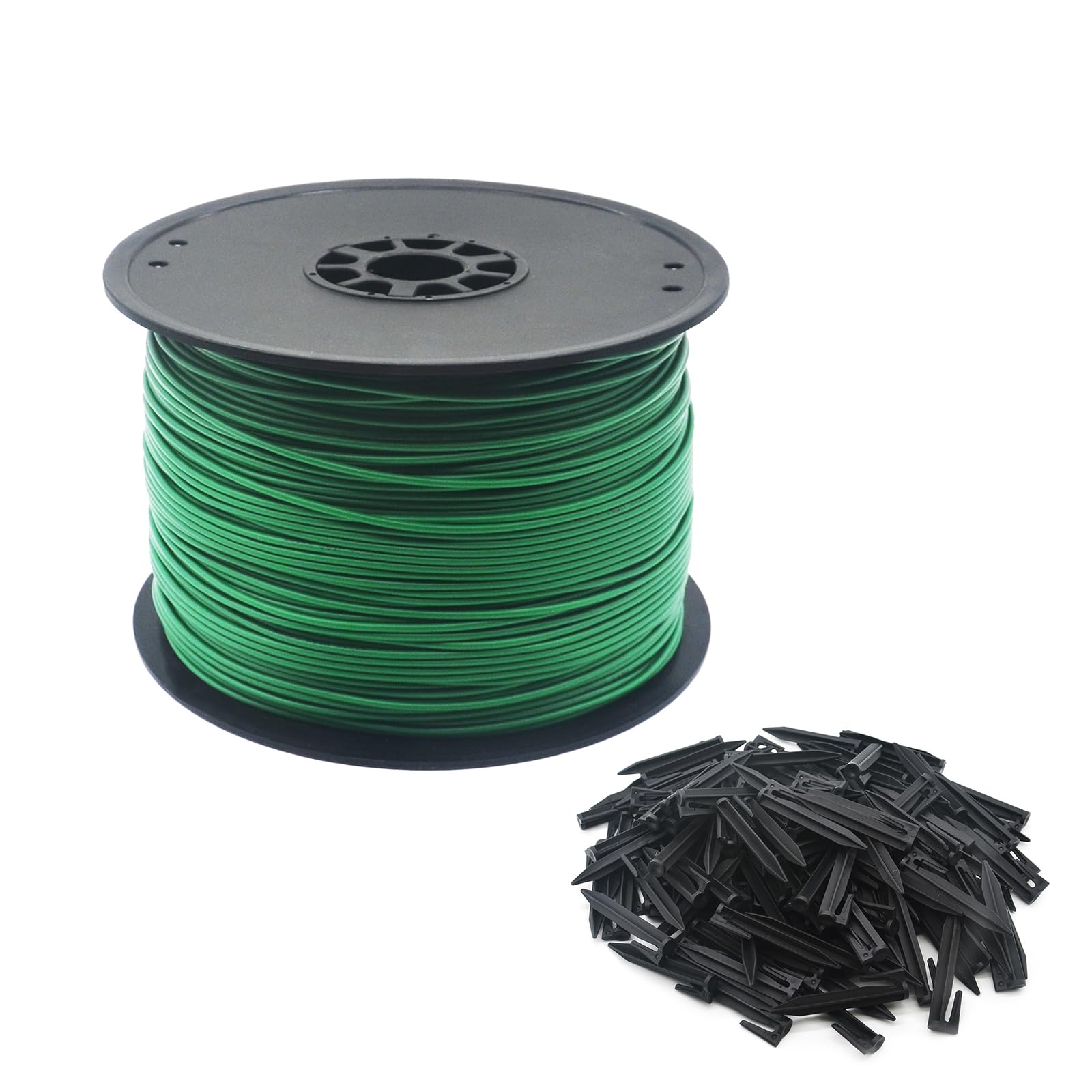 1500FT Robotic Lawn Mower Boundary Wire Kit with 200 Plastic Stakes - Universal Automatic Perimeter Wire for Robotic Mowers - Perfect for Backyard, Garden, and Large Lawn Areas