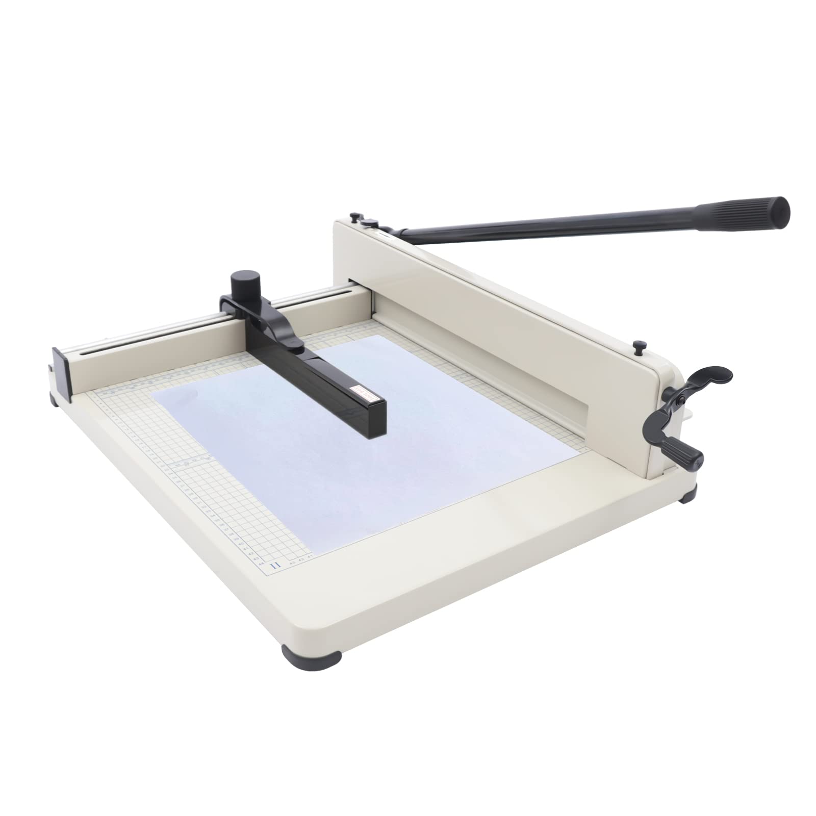 17 Inch Heavy Duty Guillotine Paper Cutter - Professional Scrapbooking Slicer for Cardstock, Photos & Leather with Sturdy Metal Base | Perfect for Office, Home, School, Printing Shops & Photo Studios | DIY Crafts, Document Trimming & Art Projects