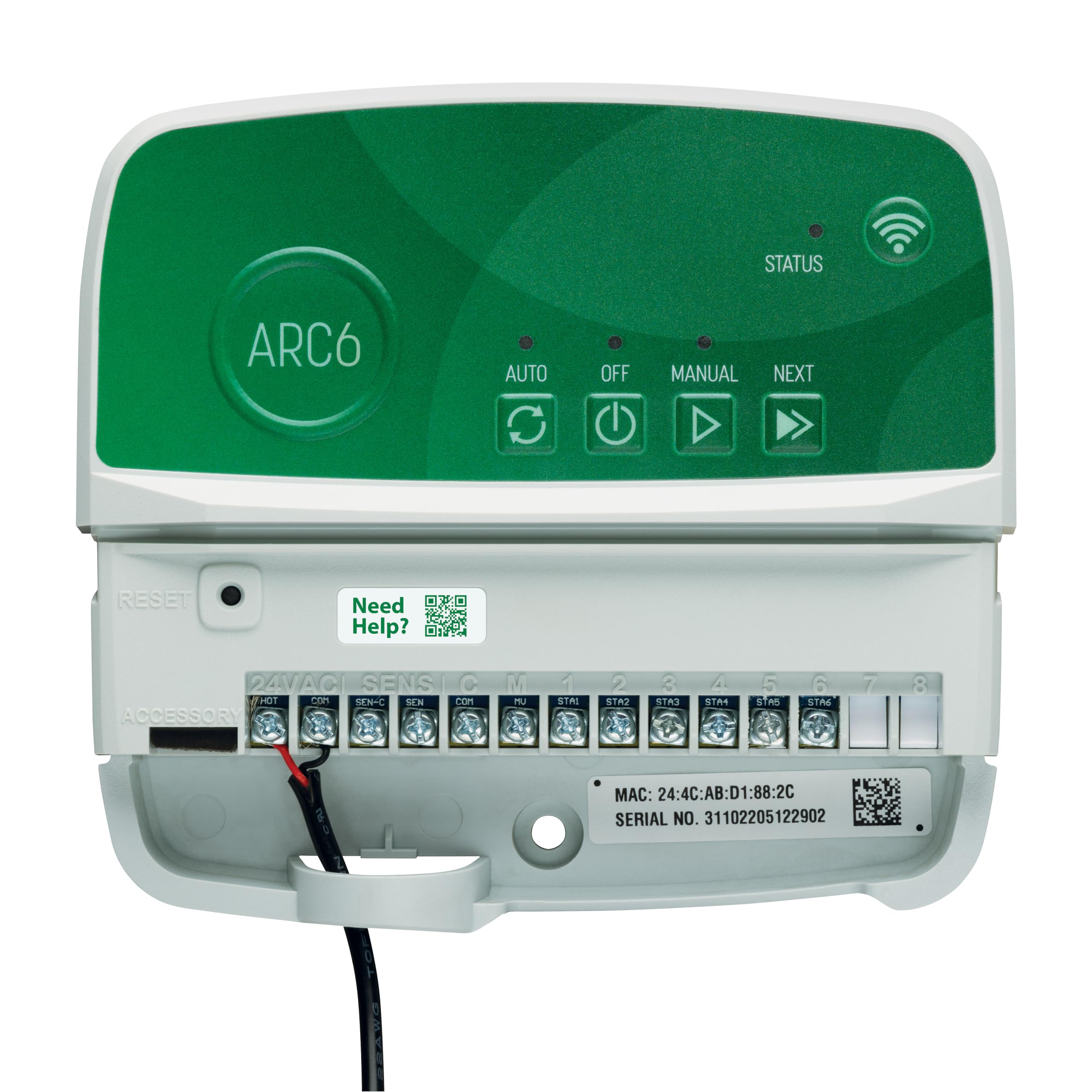 Rain Bird ARC6 Smart WiFi Irrigation Controller - 6-Zone Indoor Water Timer with Alexa & App Control | EPA WaterSense Certified for Water Savings | Perfect for Home Gardens, Lawns & Indoor Plants