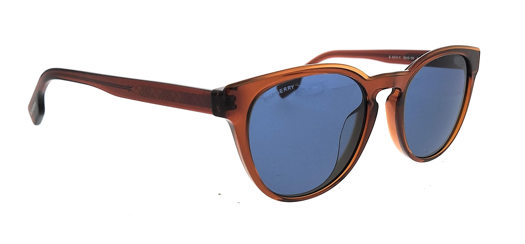 Burberry BE 4310 F 384680 Transparent Brown Sunglasses for Women - Luxury Fashion Shades for Outdoor, Driving & Summer Vacation