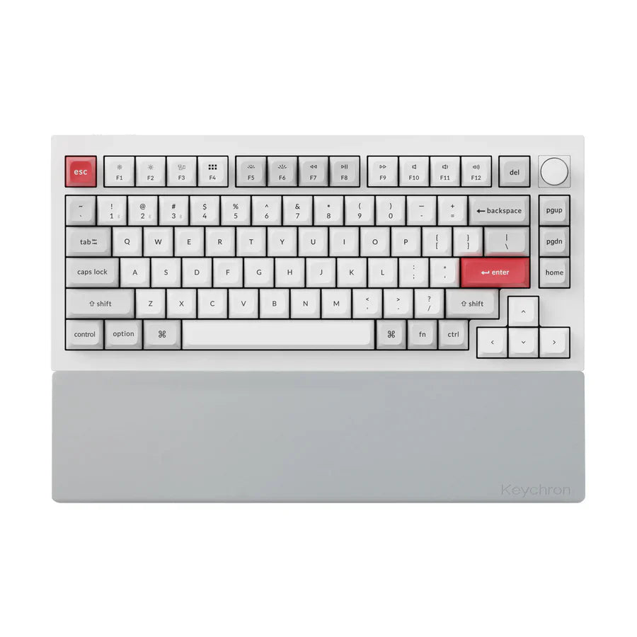 Keychron Ergonomic Silicone Wrist Rest for Keyboards - Comfortable Typing Support for Office, Gaming & Home Use