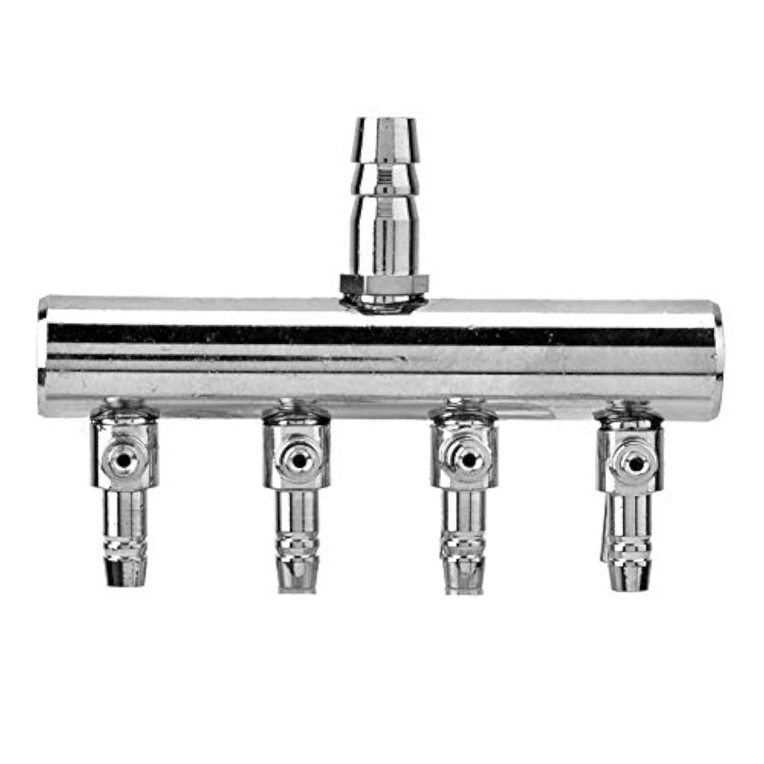4-Way Stainless Steel Aquarium Air Valve Splitter for Fish Tank Oxygen Control