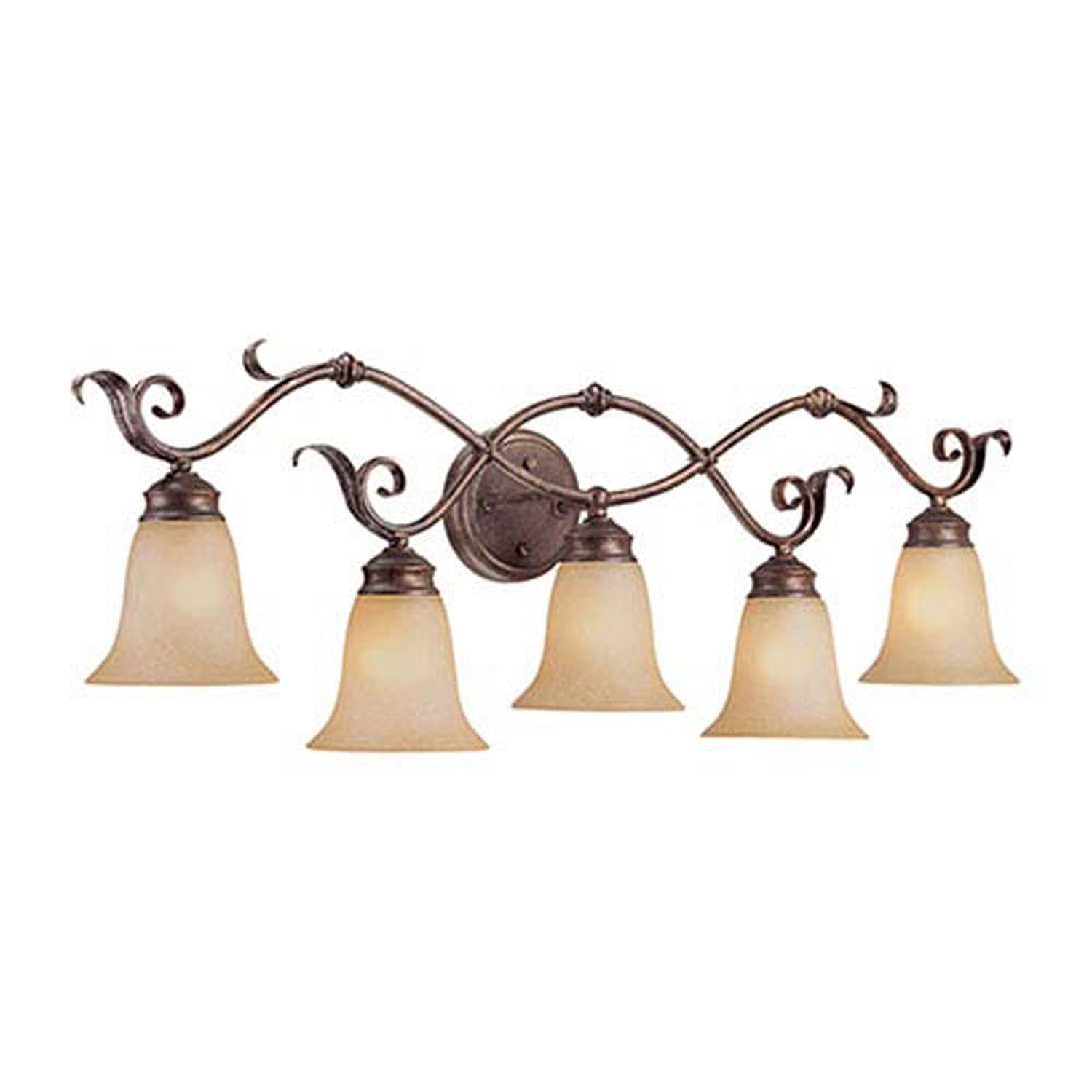 251 First Wellington Bronze 5-Light Bathroom Vanity - Elegant Lighting Fixture for Modern Bathrooms & Powder Rooms