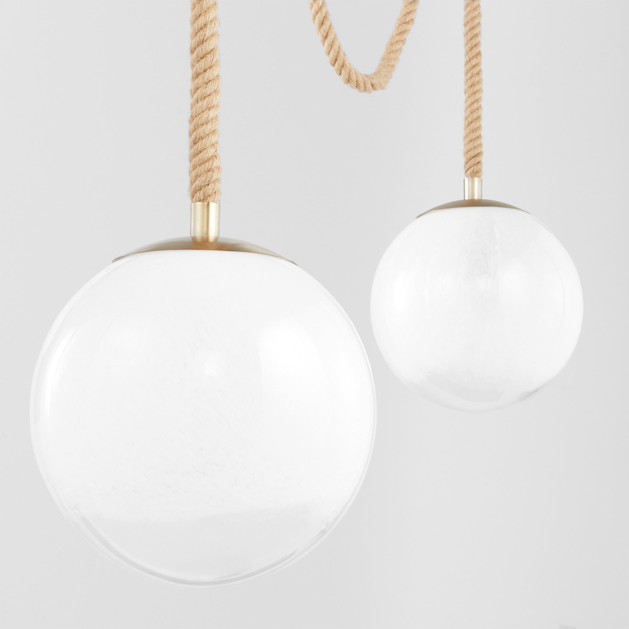 Cyan Design 11762 Rockport 3-Light Brass Pendant Lighting Fixture - Perfect for Kitchen Island, Dining Room, and Entryway Decor