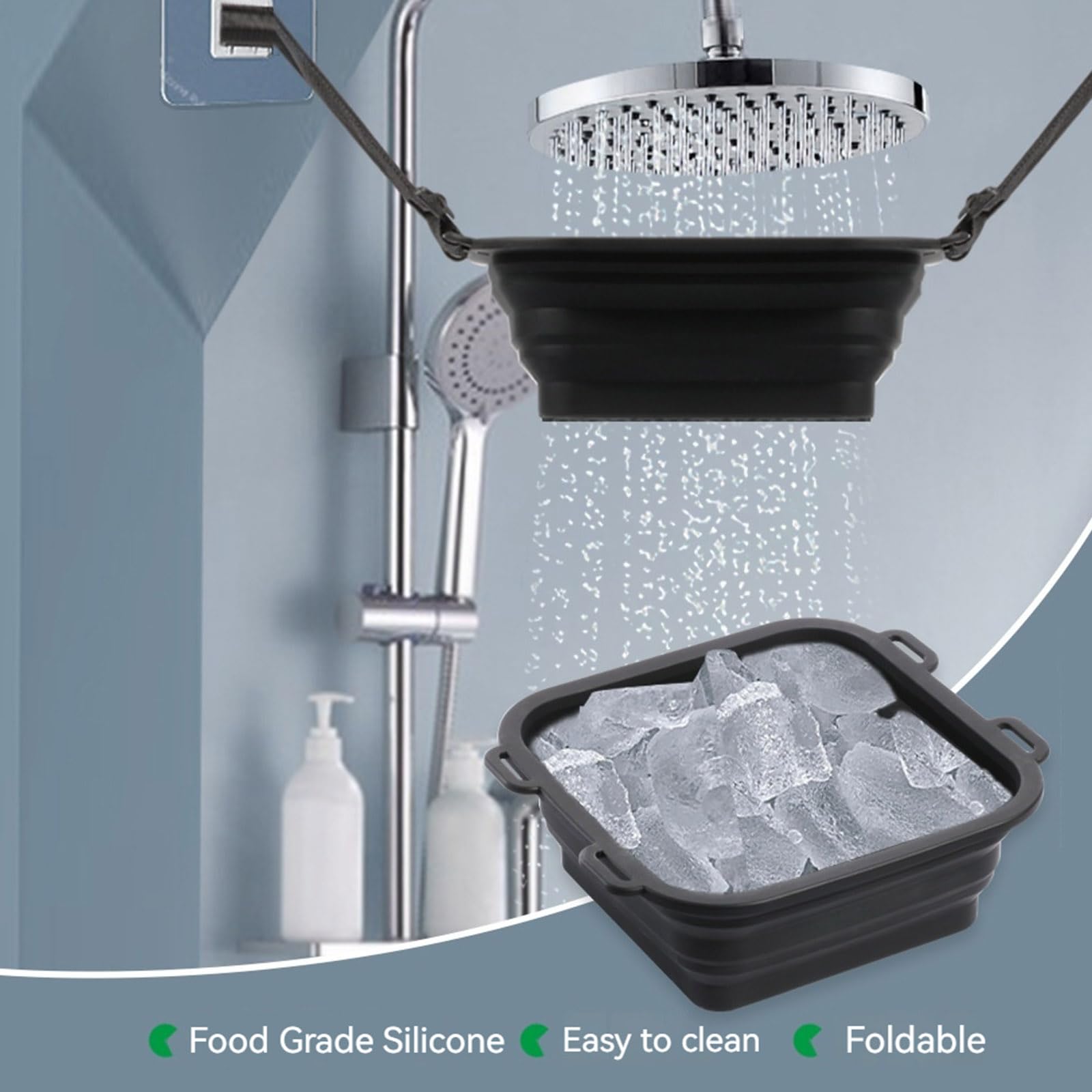 Anda Arctic Ice Shower Attachment - Portable Cold Shower Chiller & Ice Bath for Muscle Recovery, Post-Workout Therapy, and Athletic Performance - Perfect for Home Gym, Sports Recovery, and Outdoor Adventures