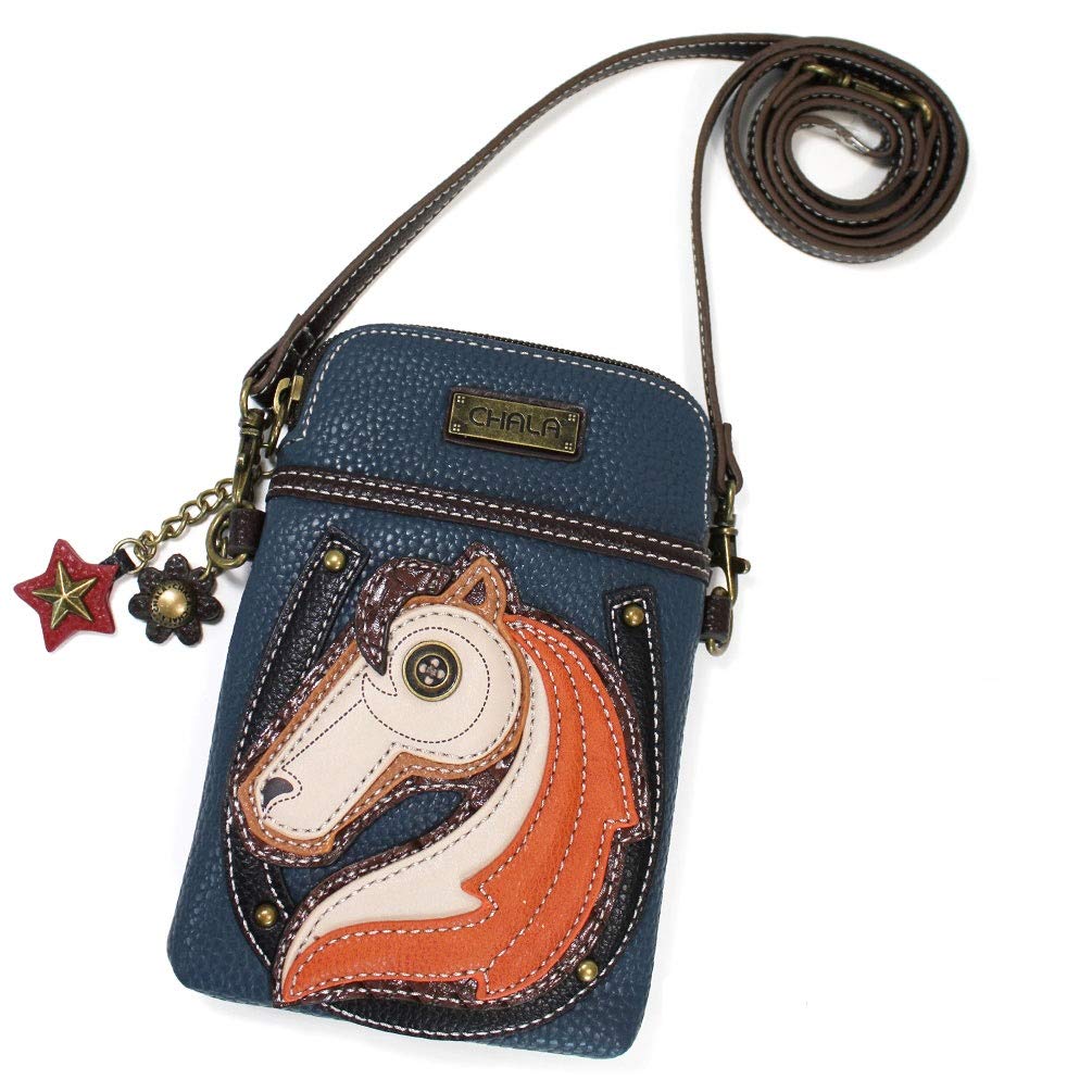 CHALA Women's Crossbody Phone Purse - PU Leather & Canvas Adjustable Strap Handbag for iPhone & Samsung | Perfect for Travel, Shopping & Daily Use