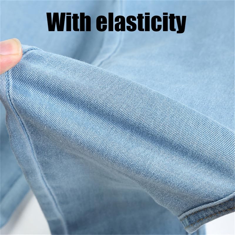 Andongnywell High Rise Stretch Denim Skinny Jeans for Women - Pull On Butt Lift Jeans, Juniors Classic Stretch Jeans | Perfect for Casual Wear, Office Outfits & Night Out