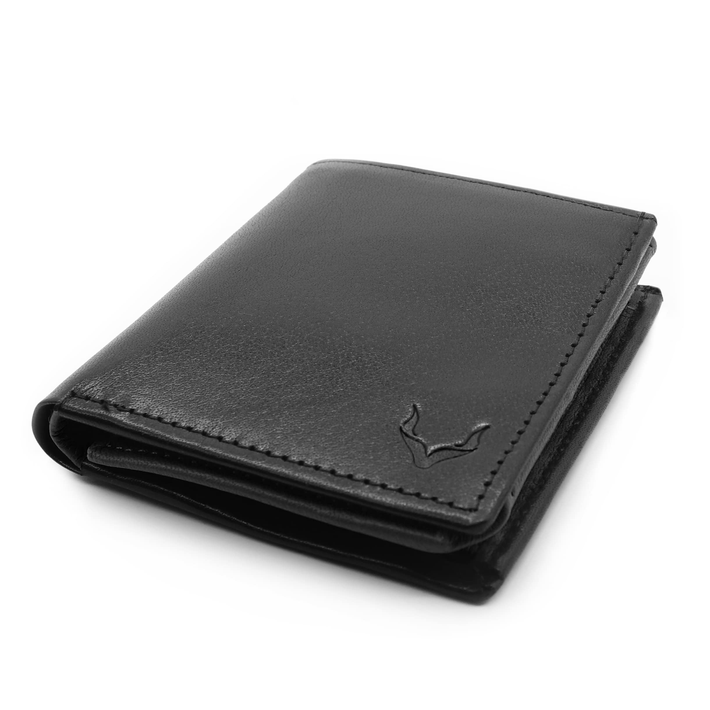 PELLE TORO Handmade Men's RFID Blocking Leather Wallet - Slim Napa Leather Bifold Wallet with 2 Cash Compartments, 13 Card Slots & ID Window - Perfect Gift for Dad, Husband, Boyfriend (Wooden Gift Box Included) | Ideal for Everyday Use, Travel & Business