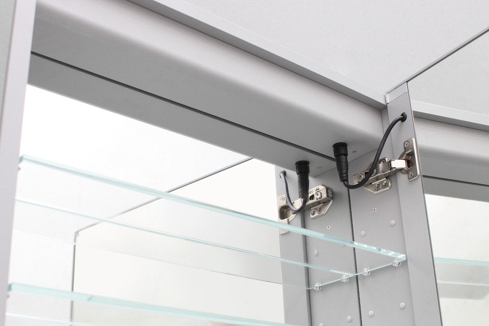 Aquadom Royale Basic Q 24x30 Right or Left Hinge LED Lighted Bathroom Medicine Cabinet - Perfect for Modern Homes & Spa-Like Retreats