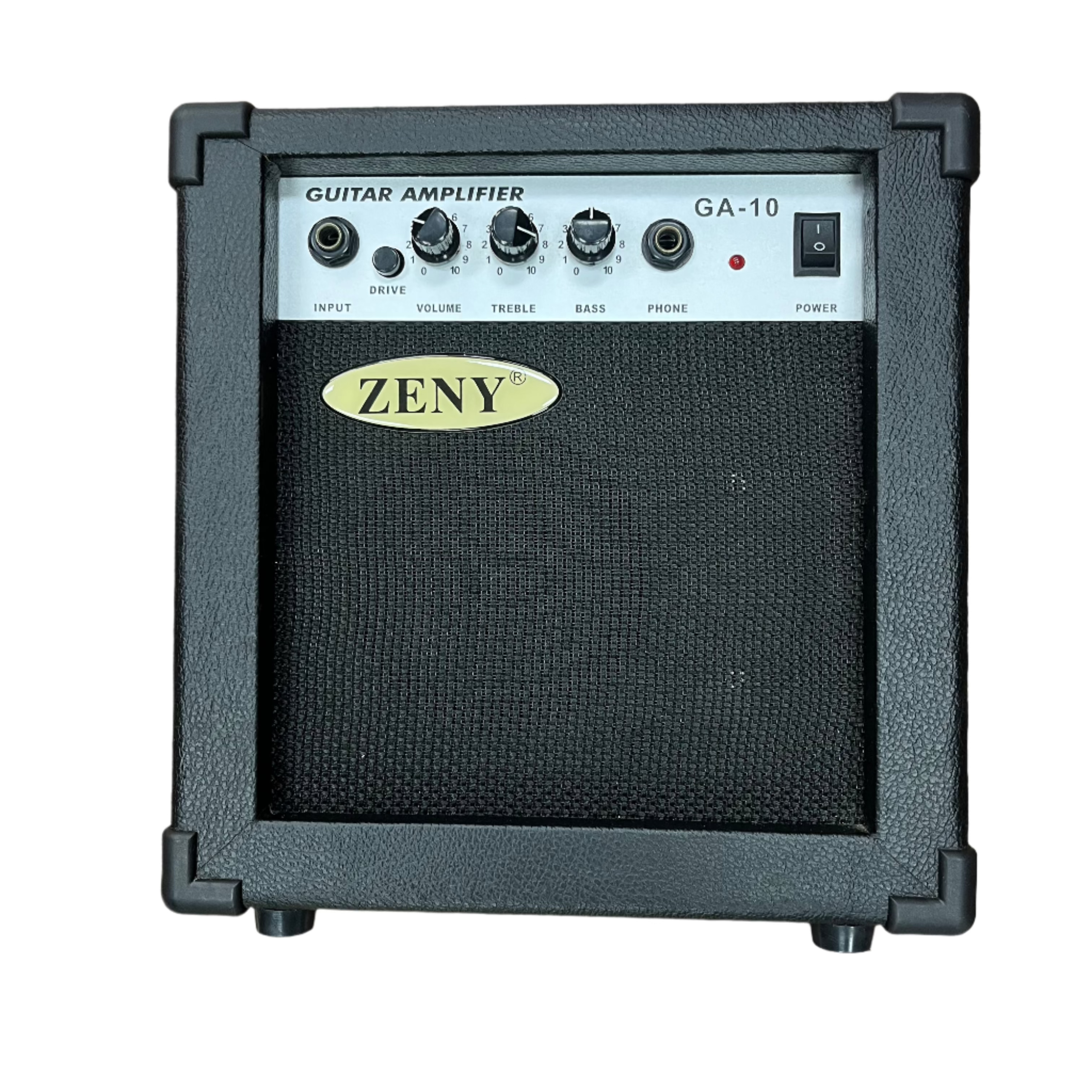 Zeny GA 10 Guitar Amplifier - 10W Portable Electric Guitar Amp with Headphone Jack & AUX Input - Perfect for Home Practice, Studio Recording & Small Gigs