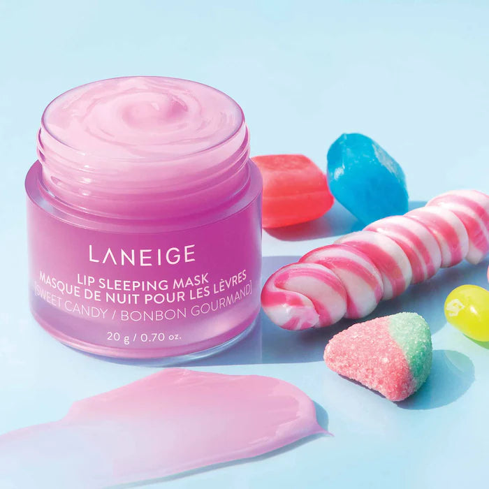 LANEIGE Vitamin C Lip Sleeping Mask - Intensive Hydration Overnight Lip Treatment for Dry & Chapped Lips - Perfect for Nighttime Skincare Routine & Winter Lip Care