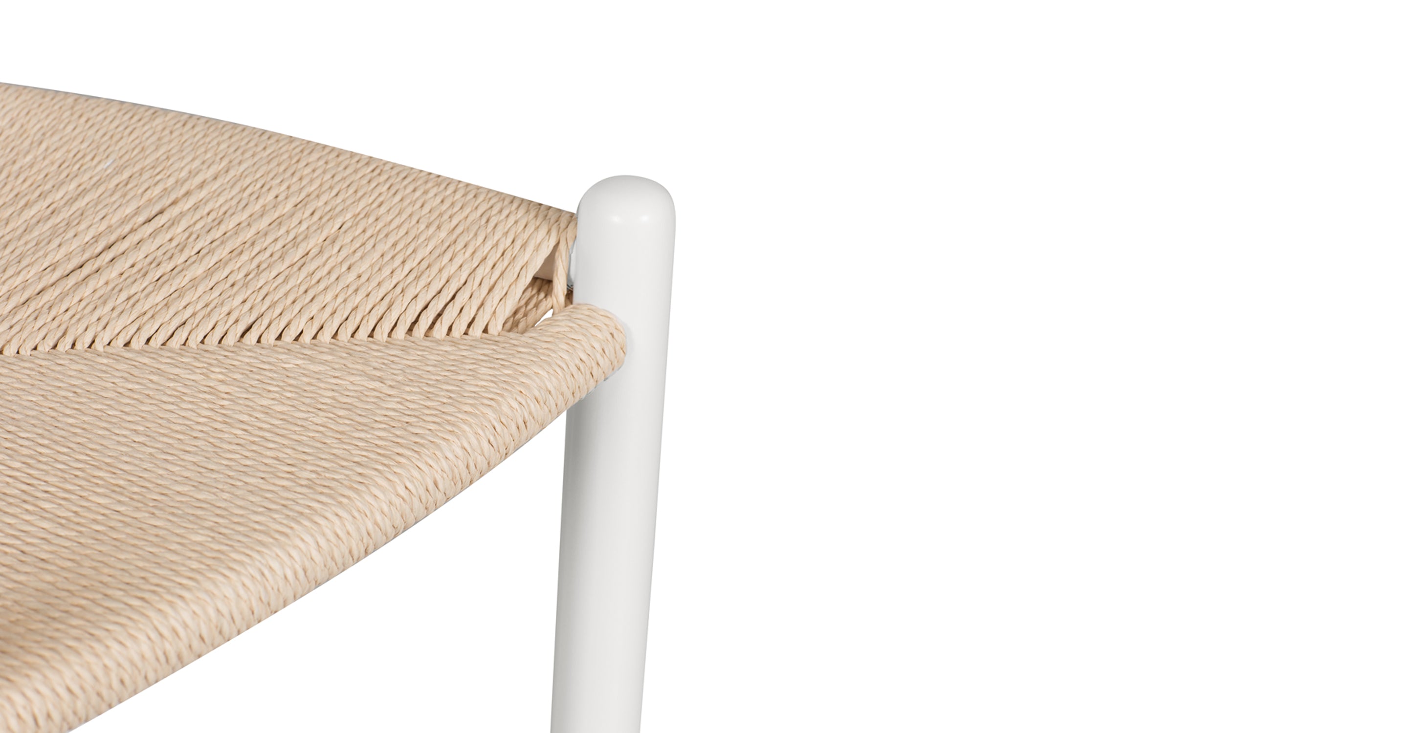 Modern Weave Counter Stool - Stylish Bar Stool for Kitchen Island, Breakfast Nook & Home Decor - Comfortable Rattan Seat with Sturdy Metal Frame - Perfect for Dining, Entertaining & Small Spaces