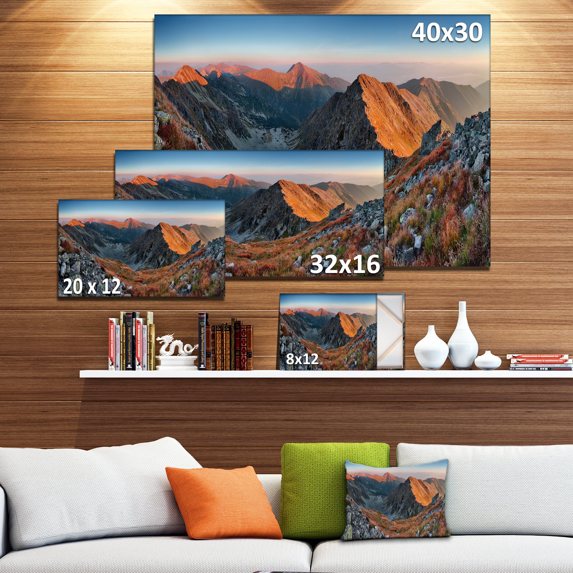 Slovakia Autumn Mountain Landscape Canvas Art Print - Stunning Fall Foliage Wall Decor for Living Room, Bedroom & Office