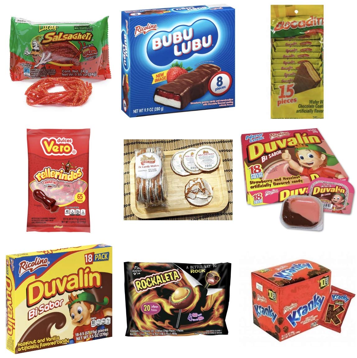 Authentic Mexican Candy Assortment (186 Count) - Bulk Variety Pack with Spicy, Sweet & Sour Candies - Includes Salsagheti, Bubu Lubu, Rockaleta Lollipops & Duvalin - Perfect for Parties, Gifts & Hispanic Cultural Events - True Buys Unlimited