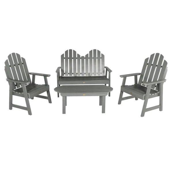 **Adirondack Classic Westport Outdoor Garden Conversation Set - Perfect for Patio, Deck, and Backyard Relaxation**