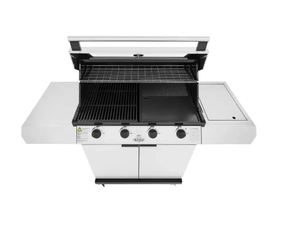 BeefEater BMG1241SB 1200 Series 4-Burner Stainless Steel BBQ Grill with Side Burner & Trolley - Perfect for Backyard Grilling, Outdoor Parties & Family Gatherings (BBG1240SB/BTR1241SB)