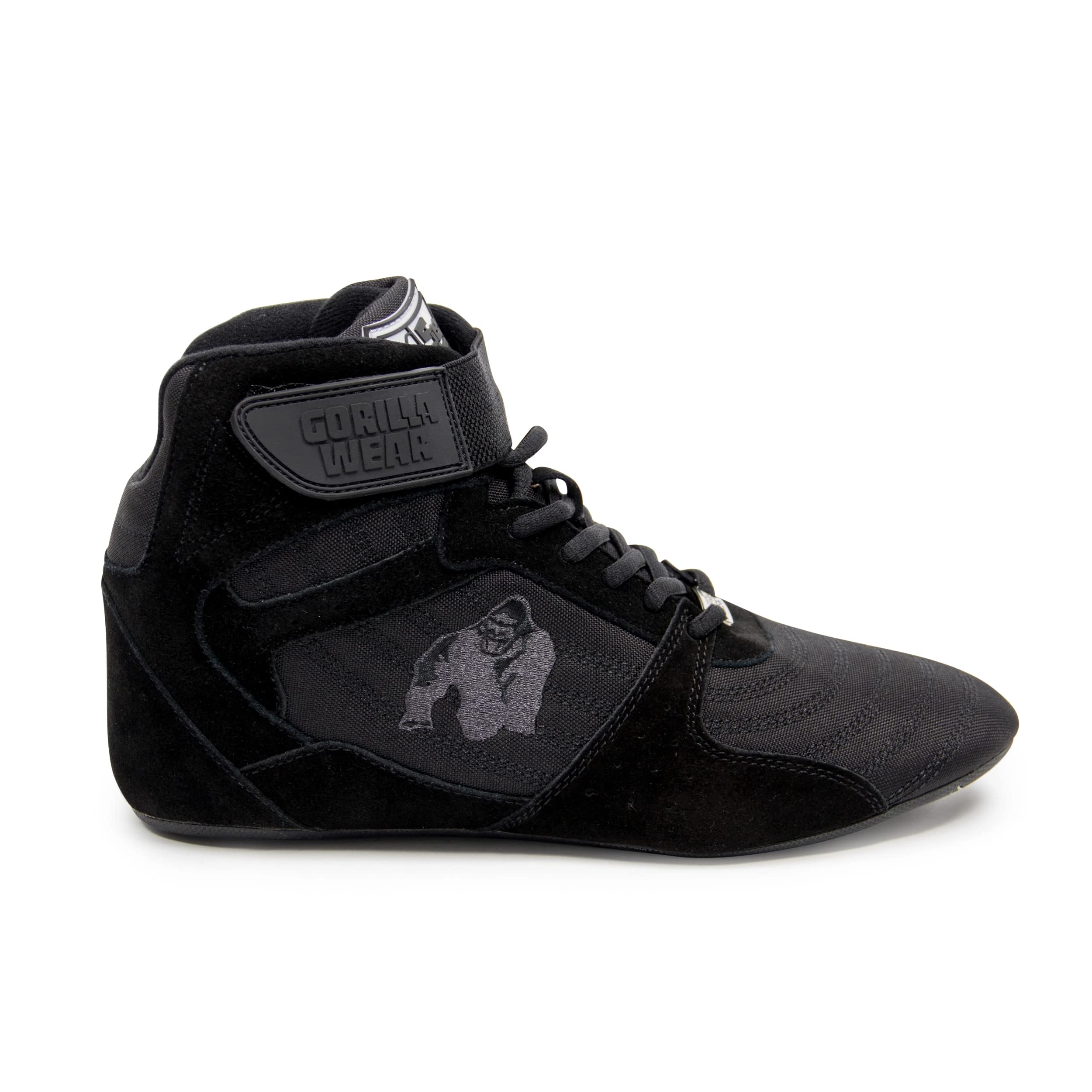 GORILLA WEAR Perry High Tops Pro Weightlifting Shoes for Squats, Deadlifts & Powerlifting - Men's & Women's Cross Training Gym Shoes in White - Perfect for Olympic Lifting, CrossFit & Strength Training Workouts