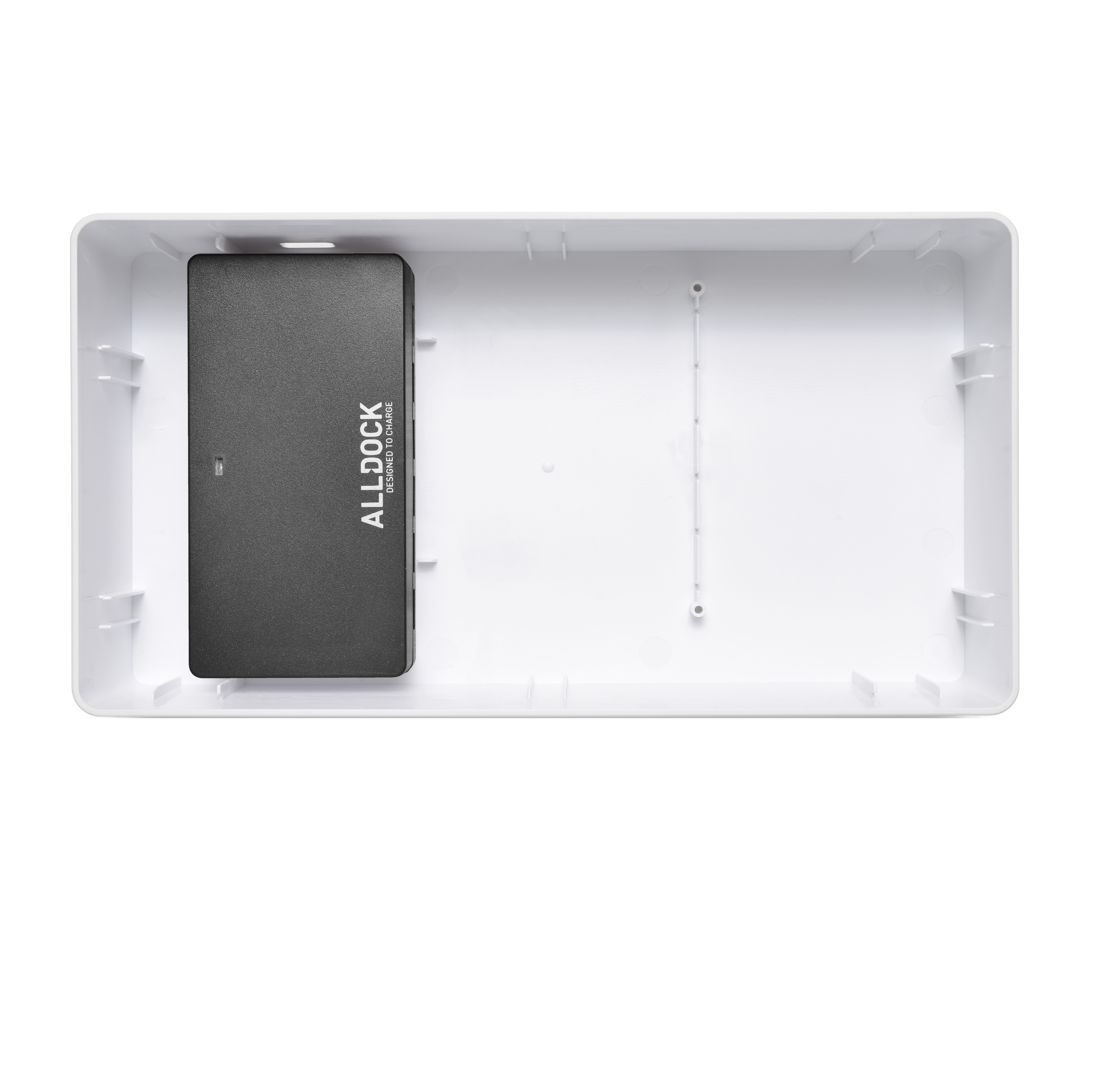 ALLDOCK Classic FAMILY White - Premium Multi-Device Charging Station for iPhone, Android & Tablets - Perfect for Home, Office & Family Use