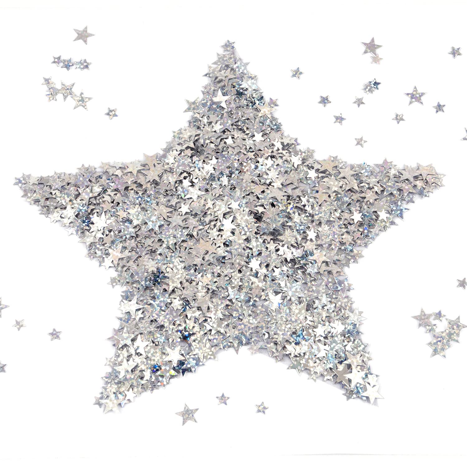 7000pcs Silver Glitter Confetti for Party Decorations - Birthday, Bridal Shower & Wedding Table Centerpieces | Perfect for Baby Showers, New Year's Eve & Anniversary Celebrations