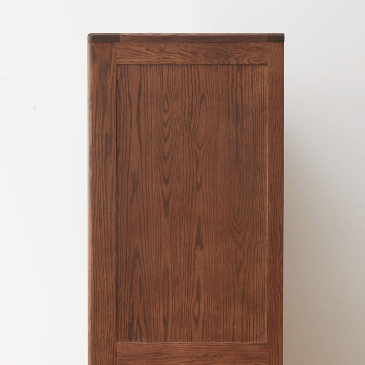 Solid Oak Wood Sliding Door Wardrobe Closet - Modern & Spacious Storage for Bedroom, Walk-In Closet, or Living Room Organization