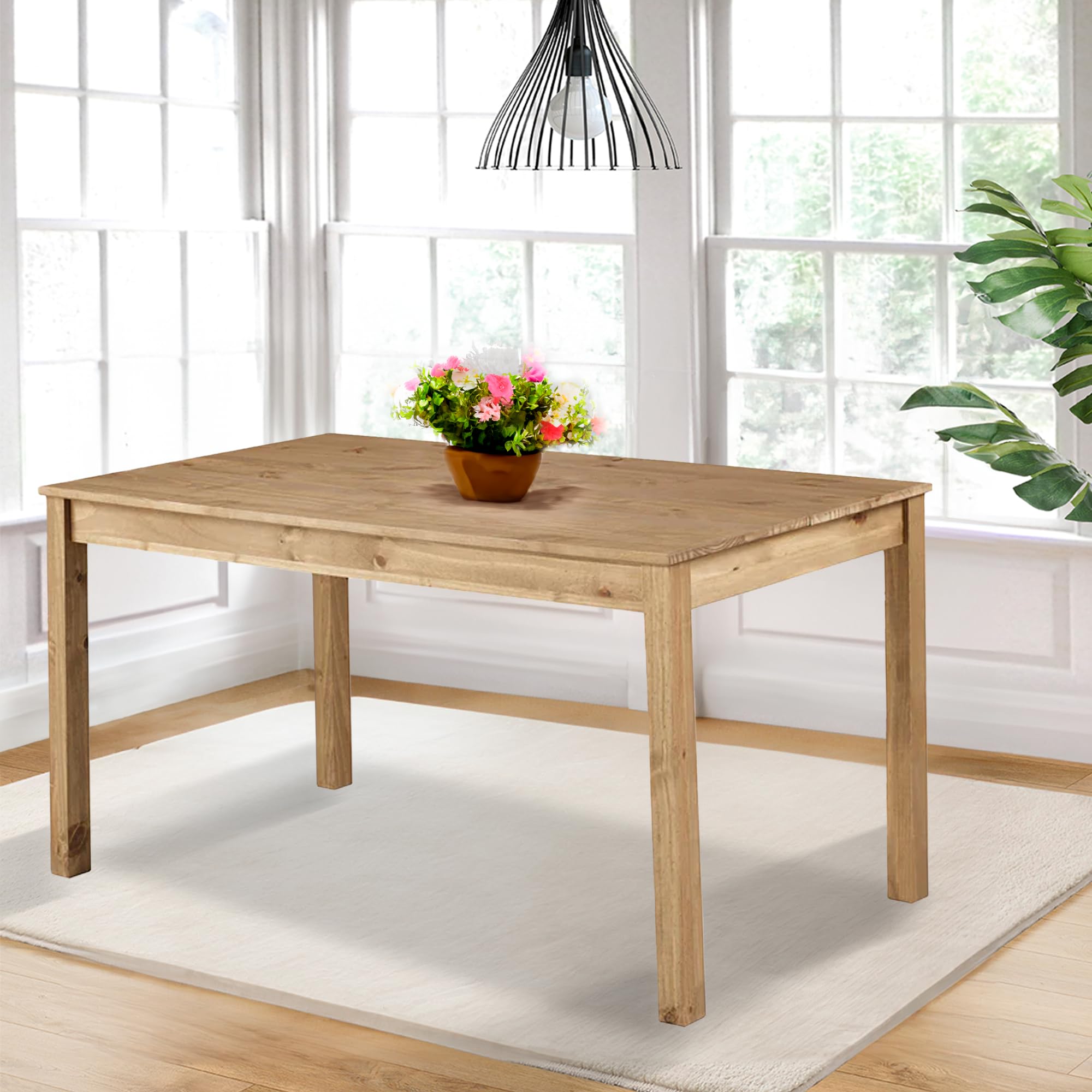 Solid Wood Dining Table for 4 - 59.06