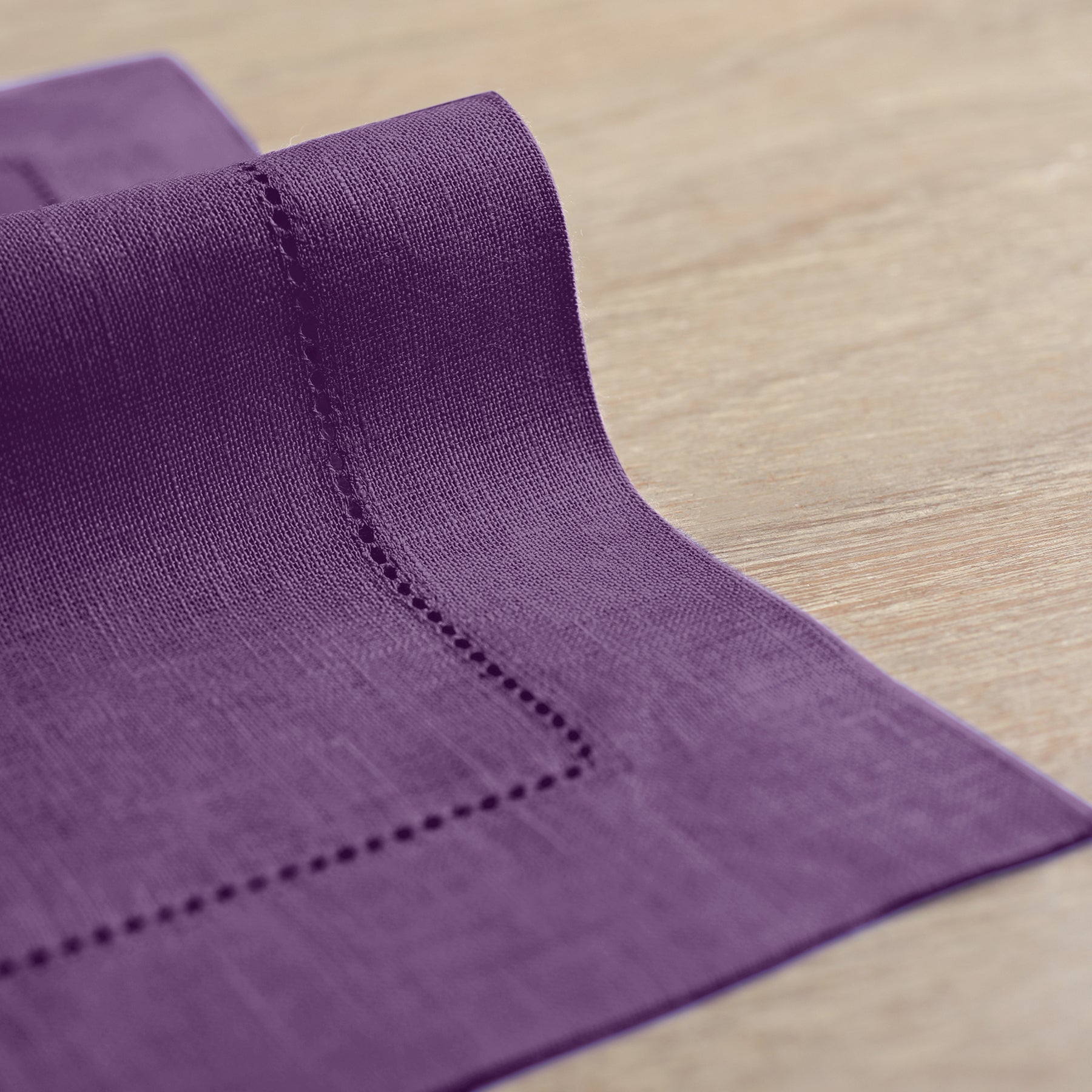 Premium Classic Hemstitch Napkins - 100% Cotton Linen Dinner Napkins for Formal Dining, Weddings & Special Occasions
