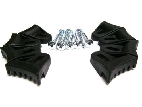 8 Pack Black Plastic Speaker Grill Clamps with Waffle Screws - Perfect for DIY Speaker Repair, Audio Equipment Installation & Home Theater Setup