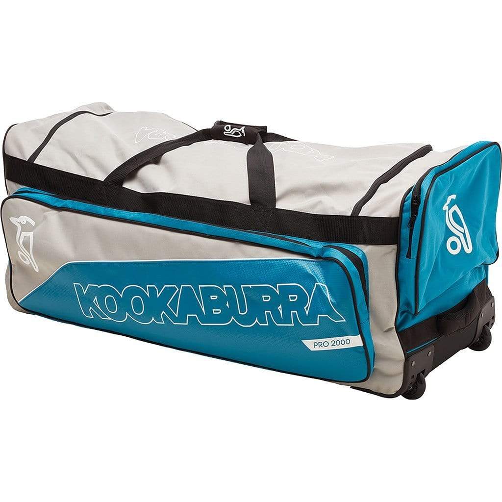 Kookaburra Pro 2000 Cricket Bag - Grey/Teal - Premium Cricket Equipment for Players & Teams | Perfect for Matches, Practice & Travel