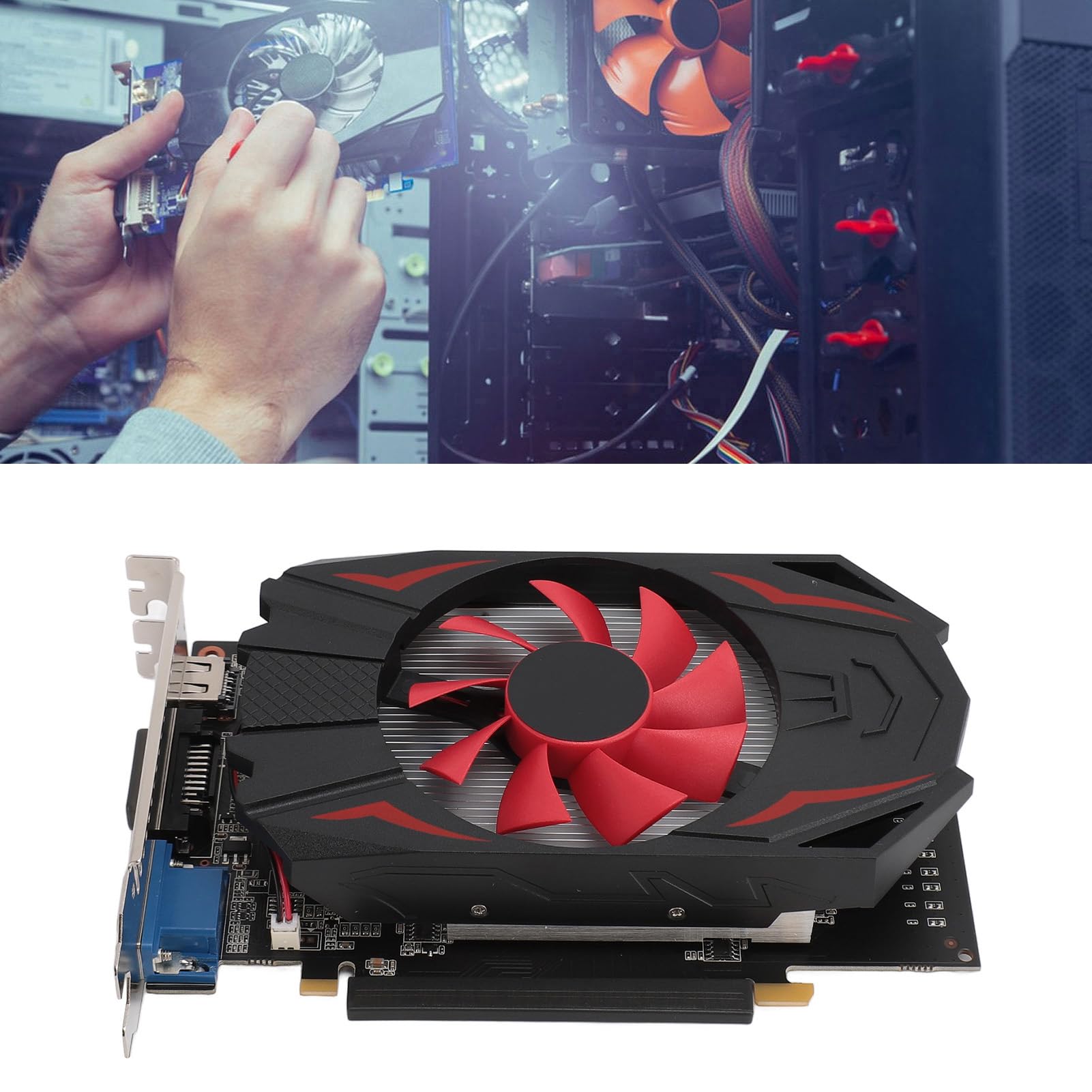 NVIDIA GTX 1050 2GB GDDR5 Gaming Graphics Card - 5000MHz Core Clock, 2560x1600 Resolution, Dual Fan Cooling System for PC Gaming, VR & 4K Video Editing - Perfect for Fortnite, PUBG & Esports Enthusiasts