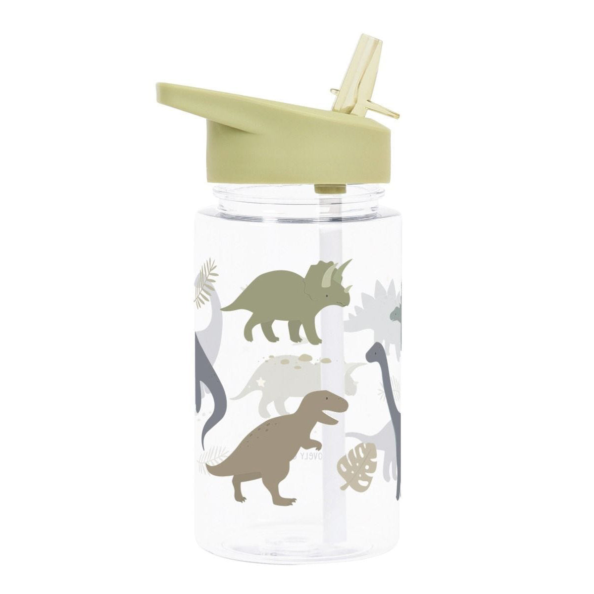 A Little Lovely Company Dinosaur Water Bottle - BPA Free Leak Proof Kids Water Bottle for School, Sports & Outdoor Activities