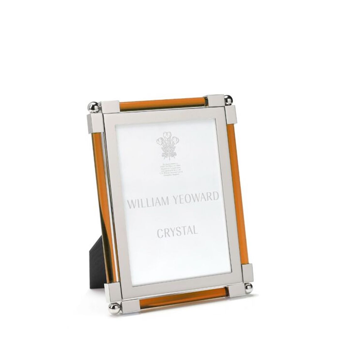 Vintage Amber Picture Frame 5x7 - Classic Wooden Photo Display for Home Decor, Office, and Gift Giving
