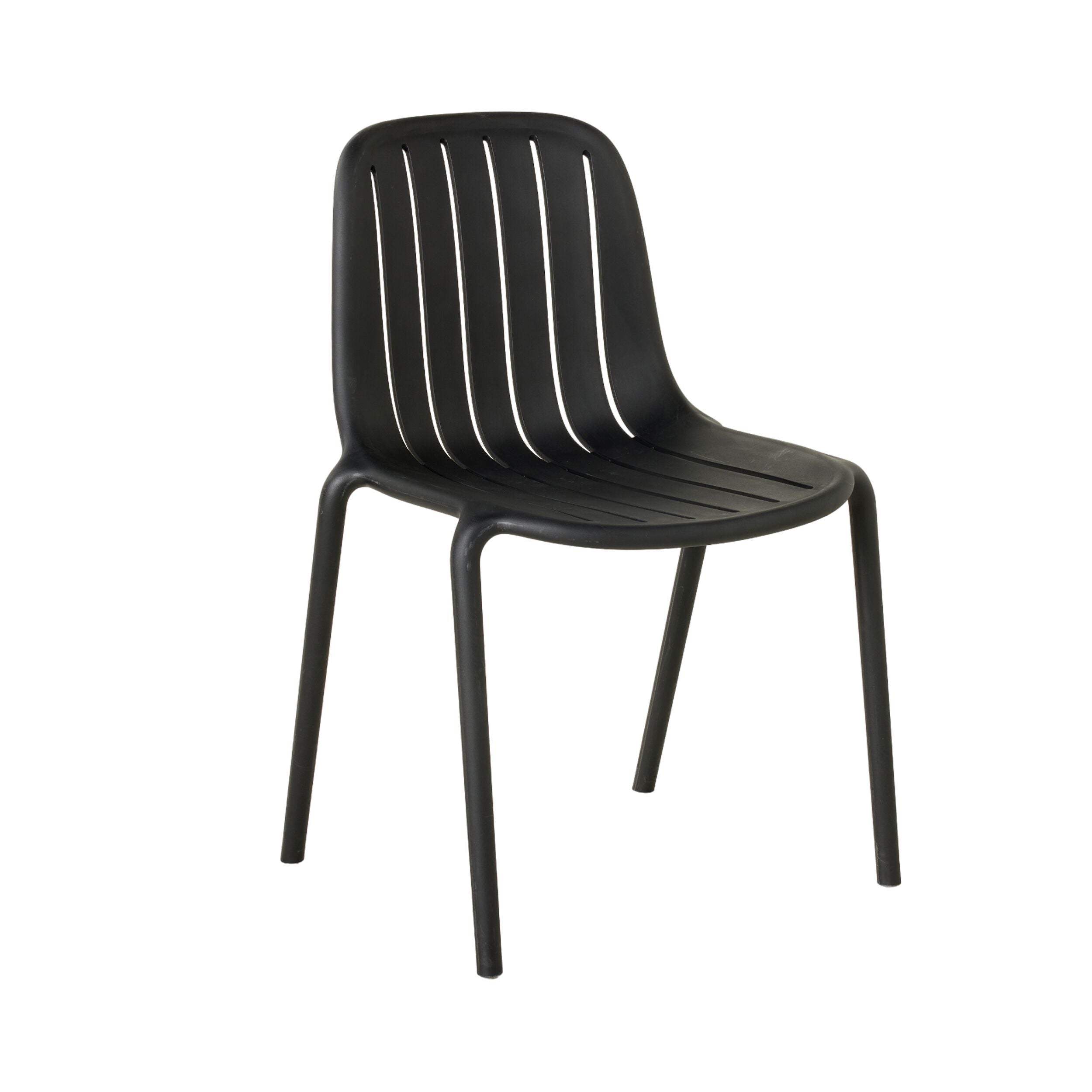 Modern Blanka Dining Chair - Black Wooden Seat & Metal Legs for Kitchen, Dining Room, or Office - Comfortable & Stylish Home Furniture