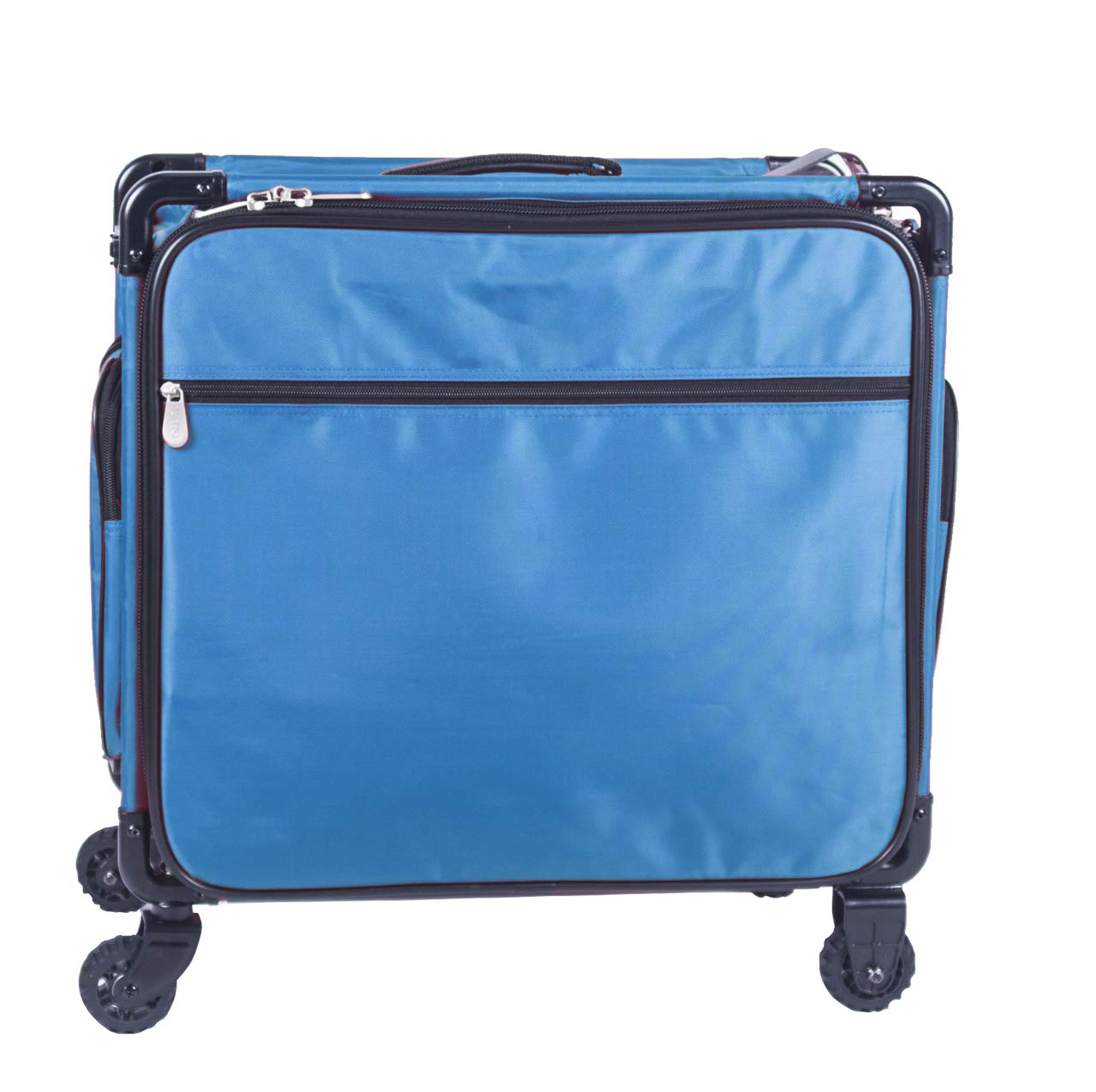Tutto Serger Tote on Wheels - 17 Inch Rolling Sewing Machine Bag in Turquoise | Perfect for Quilting, Craft Fairs & Sewing Classes