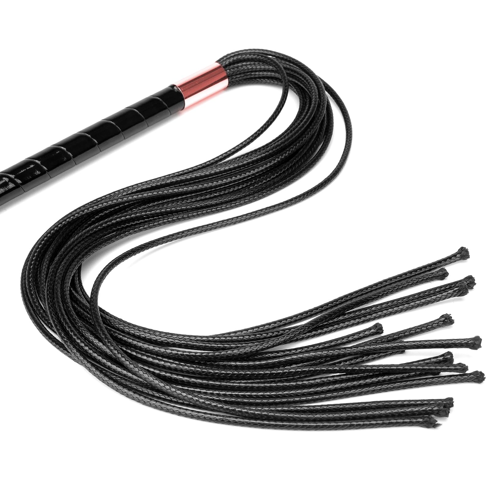 Premium Faux Leather BDSM Whip for Couples - Gold Bondage Flogger, Spanking Paddle & S&M Toy for Adults - Sensual Role Play, Fetish & Flirt Tool - Perfect for Bedroom Play, BDSM Scenes & Romantic Nights