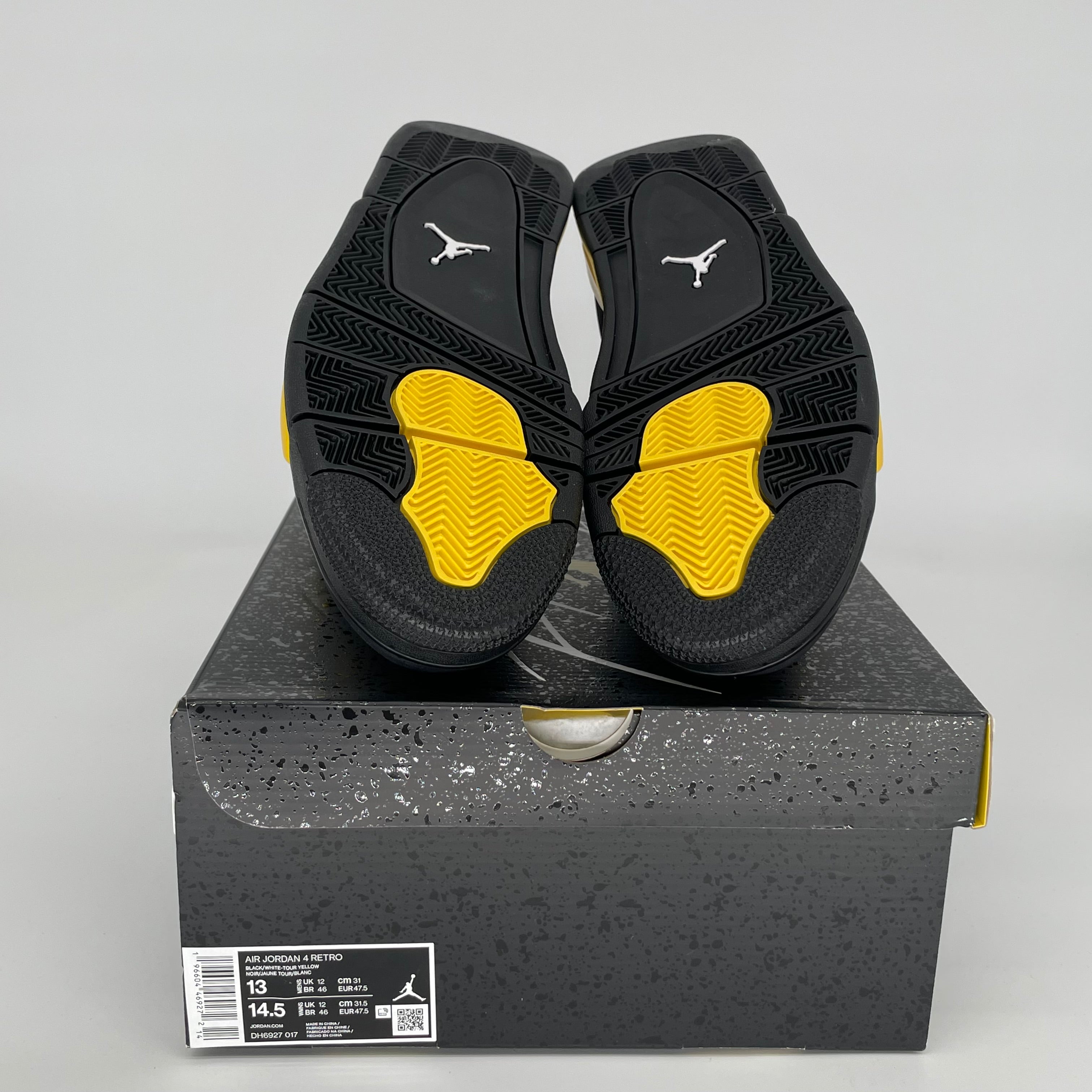 AIR JORDAN 4 THUNDER Retro Basketball Shoes Men's Size 13 - DH6927-017 | Authentic Nike Sneakers for Sports, Streetwear & Sneaker Collection