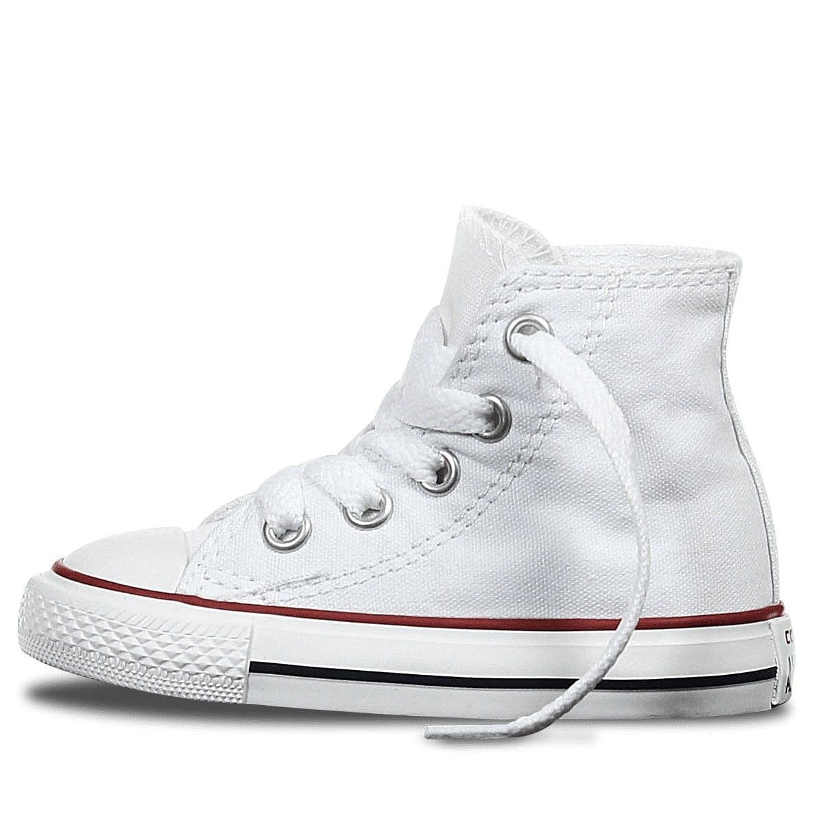 Converse Kids Chuck Taylor All Star High Top Sneakers - White Canvas Shoes for Boys & Girls - Perfect for School, Play & Casual Outfits