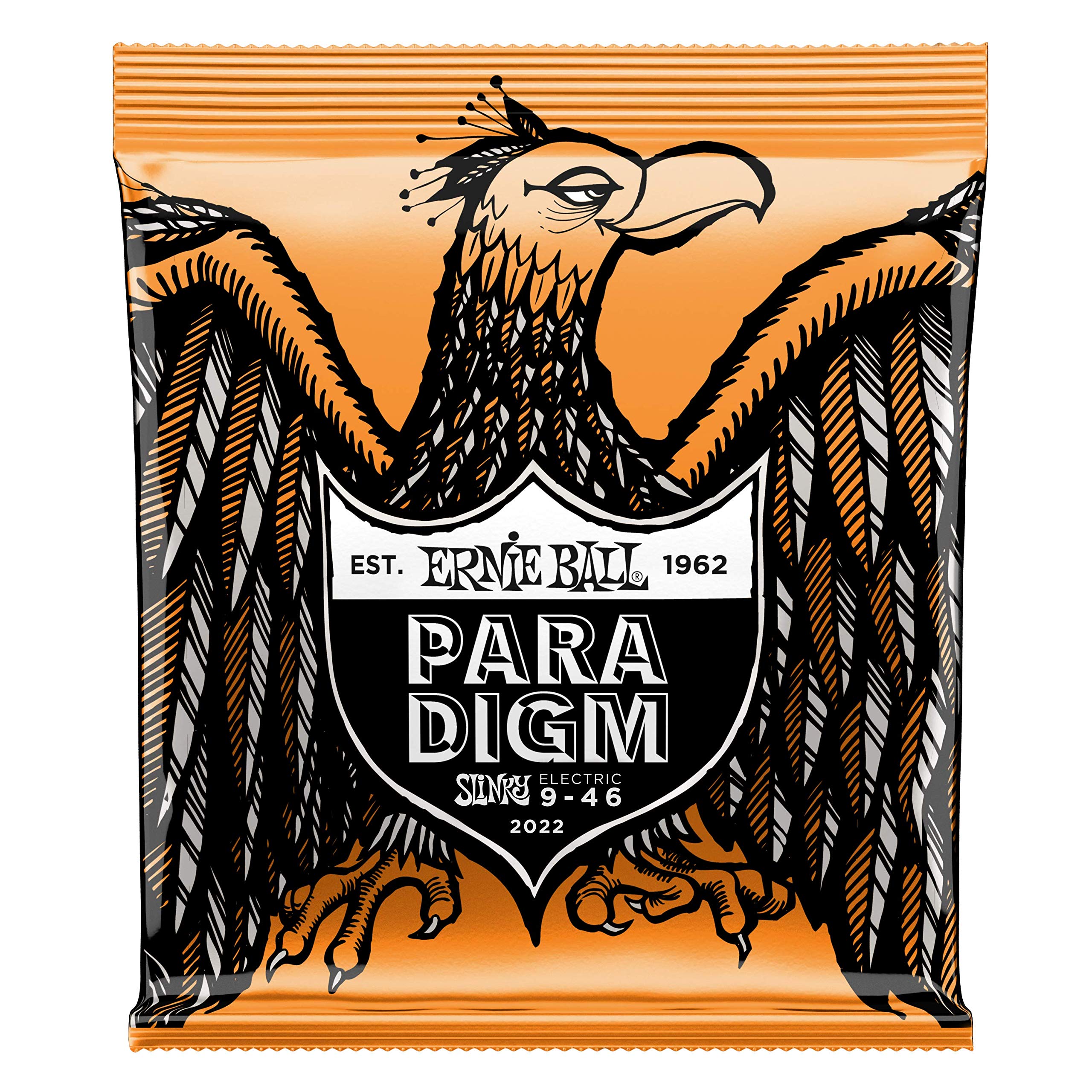 Ernie Ball 2022 Paradigm 9-46 Hybrid Slinky Electric Guitar Strings - 4 Pack Set | Perfect for Rock, Blues & Metal Performances