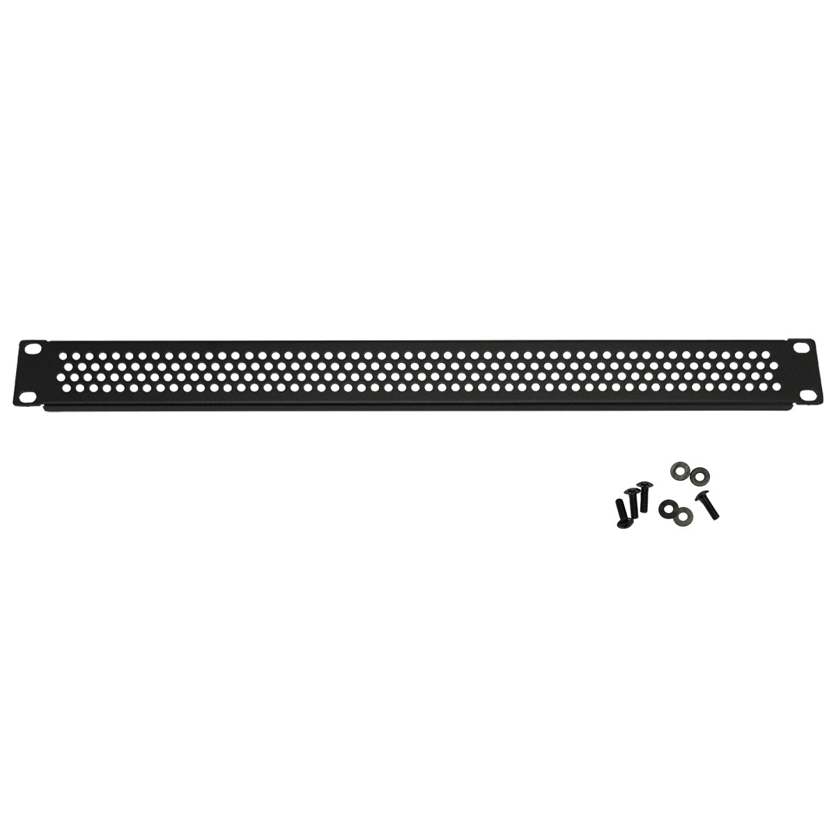 1U Rack Mount Vented Blanking Panel with Small Holes for 19-Inch Server Racks & Cabinets - Perfect for Data Center Cooling and Cable Management