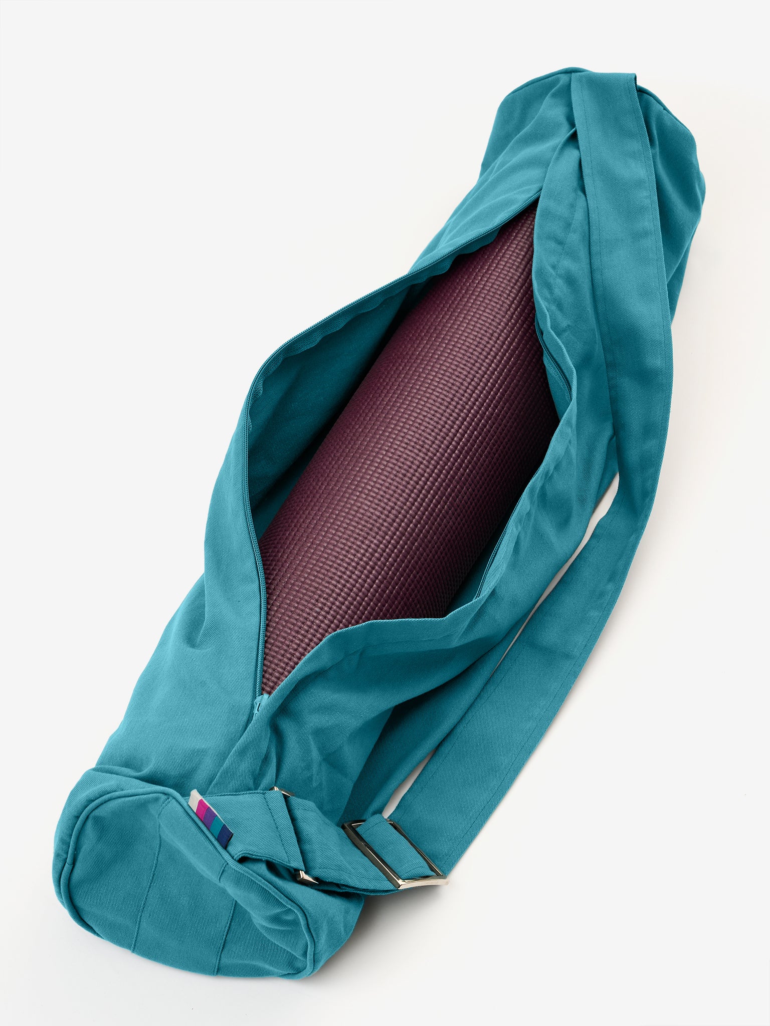 Organic Cotton Zip Up Yoga Bag for Women & Men - Eco-Friendly Yoga Mat Carrier with Pockets - Perfect for Gym, Studio & Travel