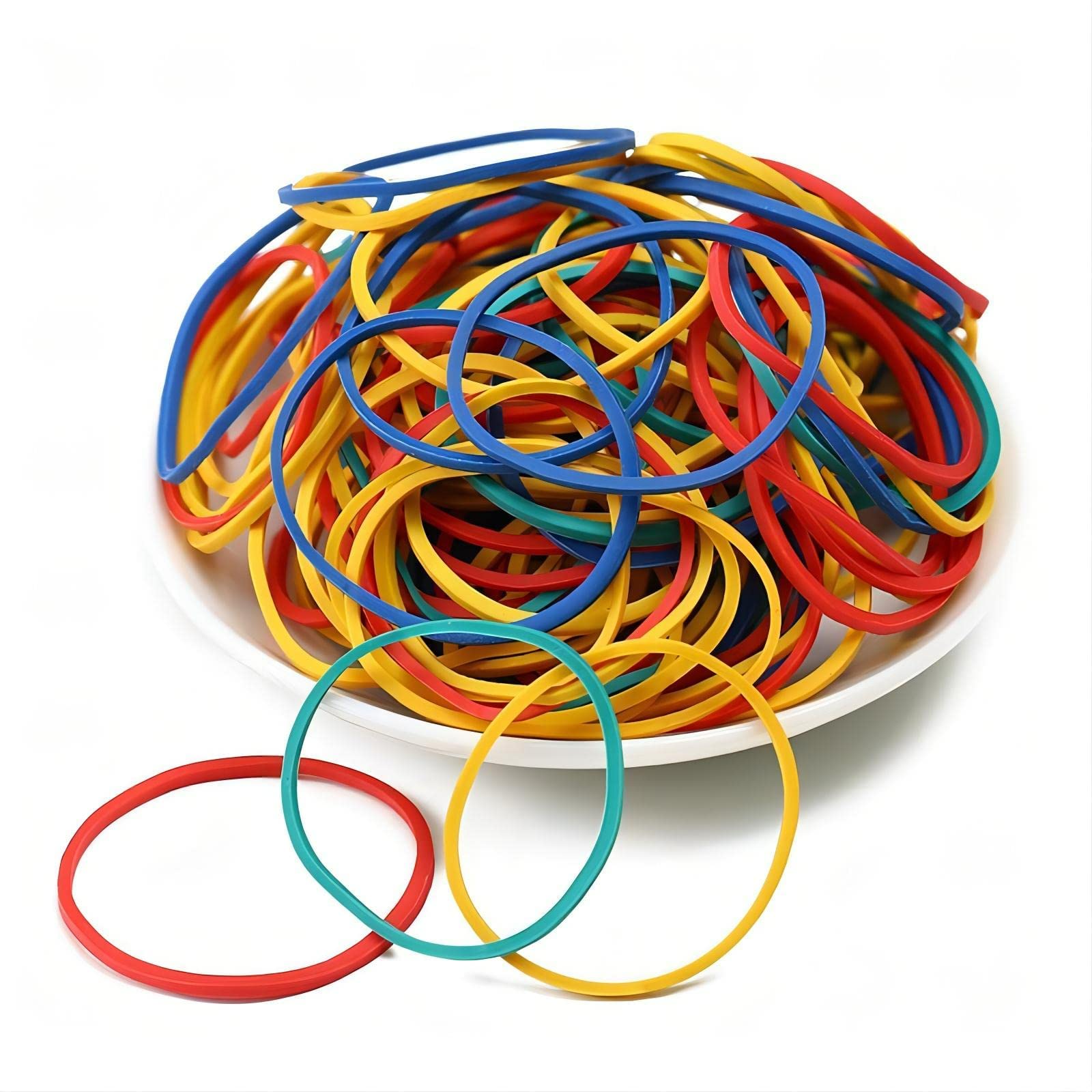 400 Pcs 1 Inch Small Rubber Bands Bulk - Strong Elastic Wide Money Bands for Office, School & Home Use - Stationery Holder, Thermostable Rubber Loops for Organizing Cash, Documents & Crafts (2.5cm)