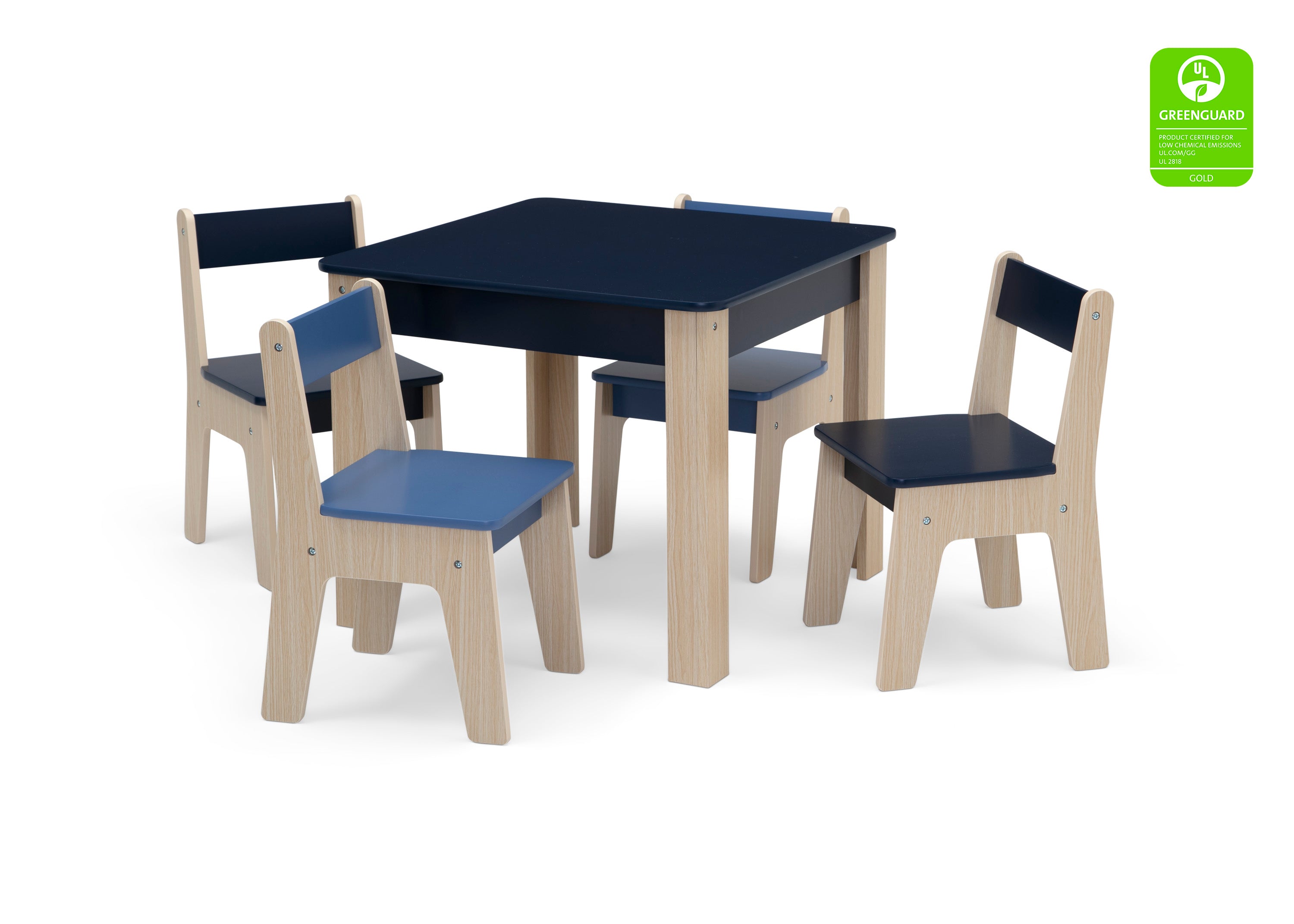 GapKids Table and 4 Chair Set - Wooden Kids Furniture for Dining, Studying & Play - Perfect for Playroom, Classroom or Children's Bedroom