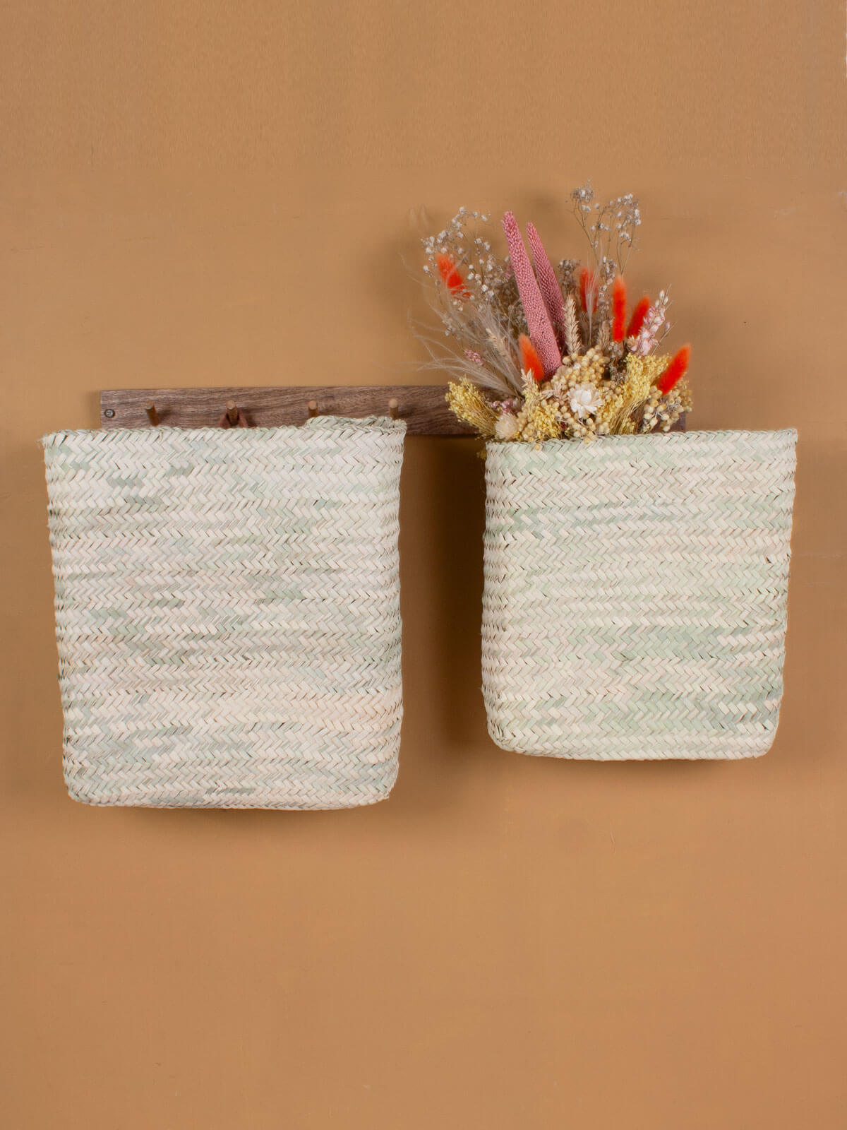 Decorative Wall Baskets for Home & Office - Handwoven Storage Baskets for Keys, Mail & Small Items - Perfect for Living Room, Bedroom & Entryway Organization