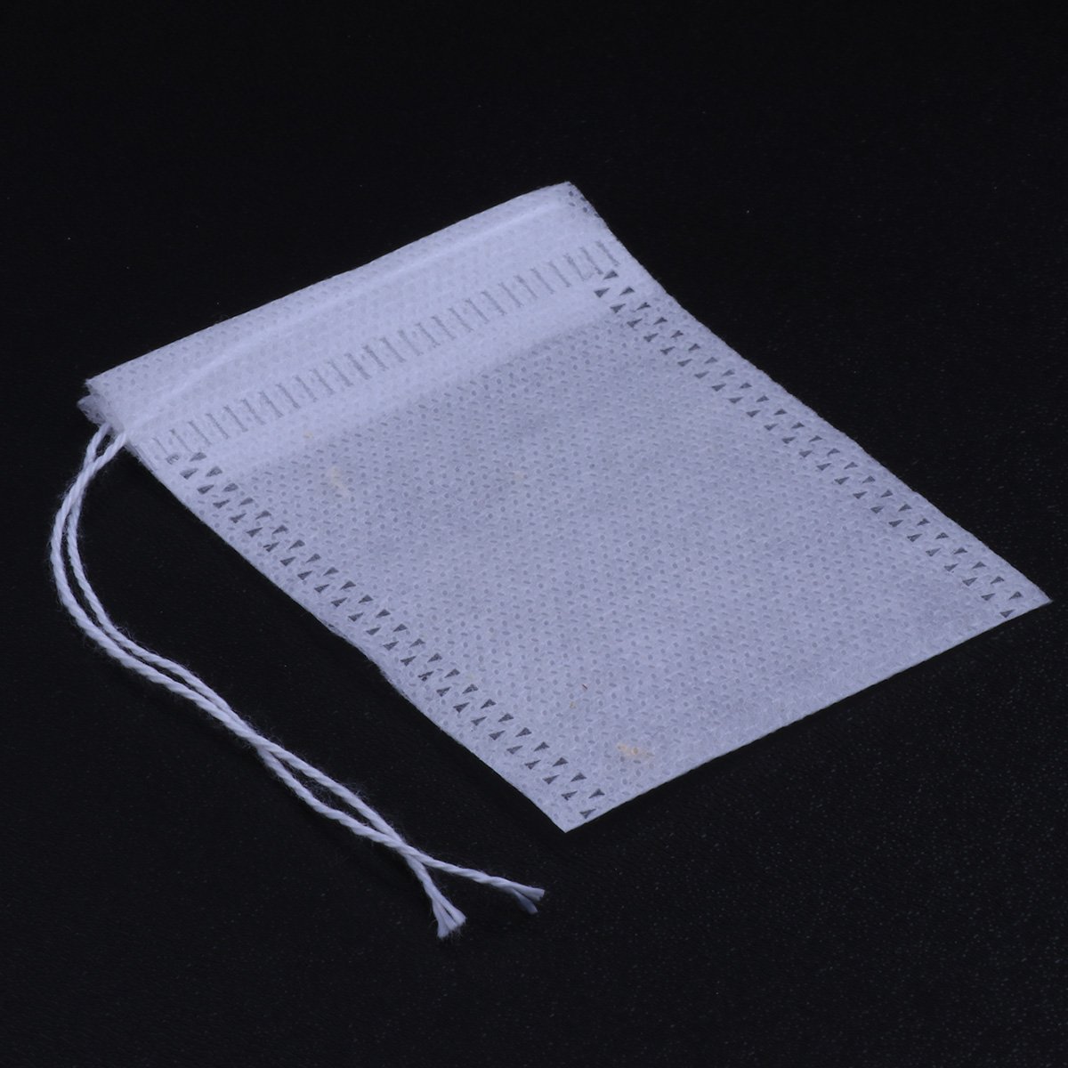CHICTRY 200-Pack Disposable Tea Filter Bags - Empty Cotton Drawstring Tea Infuser Pouches for Loose Leaf Tea, Herbal Powder & Coffee | DIY Scented Tea, Home Brewing & Office Use