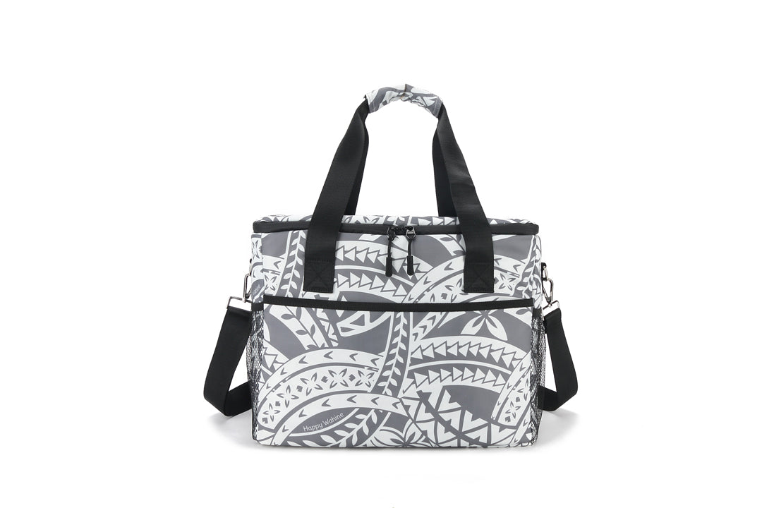 Premium Insulated Cooler Tote Bag - Large Capacity, Durable & Stylish Tapa Grey - Perfect for Beach Trips, Picnics & Outdoor Adventures